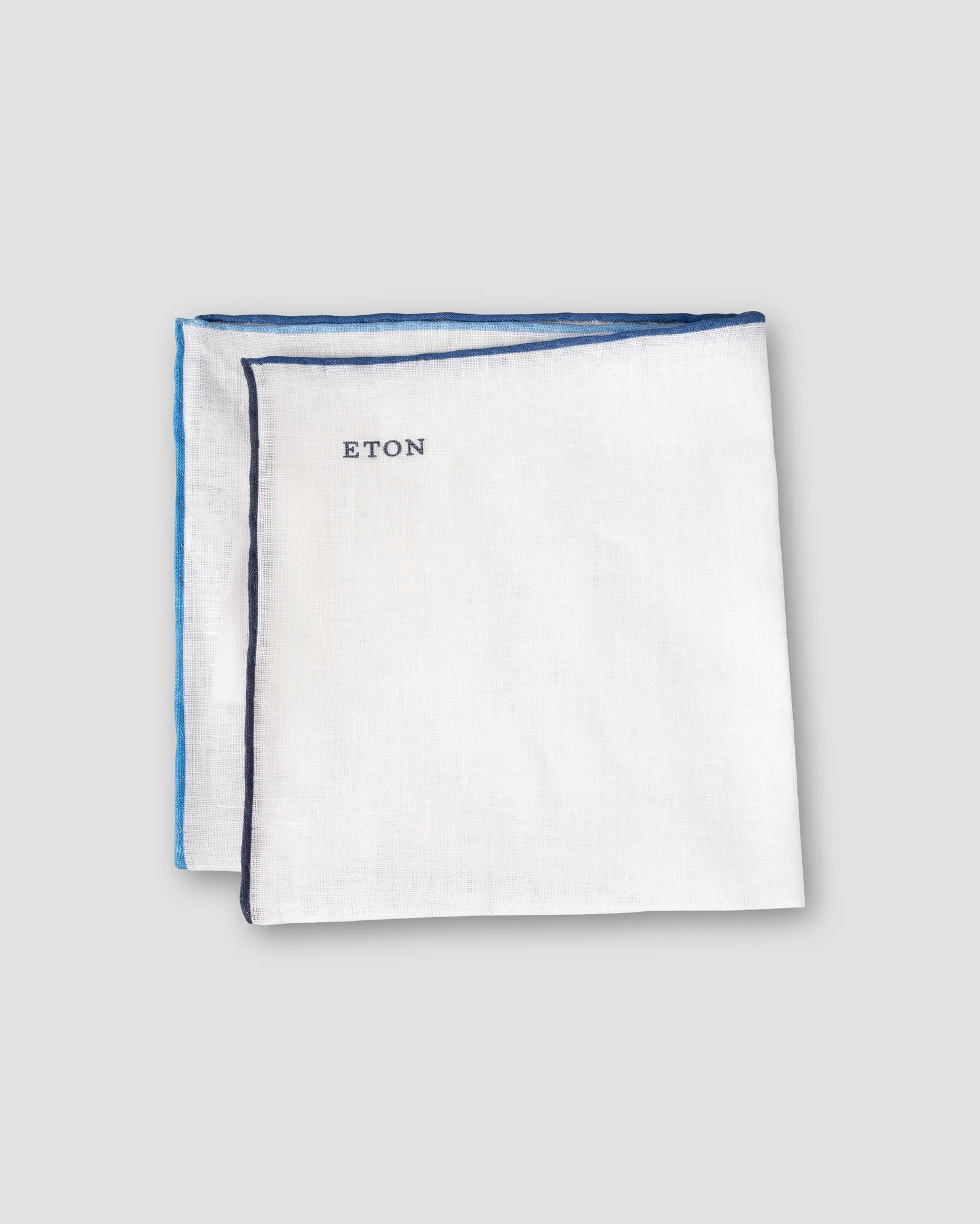 Eton - blue linen pocket square