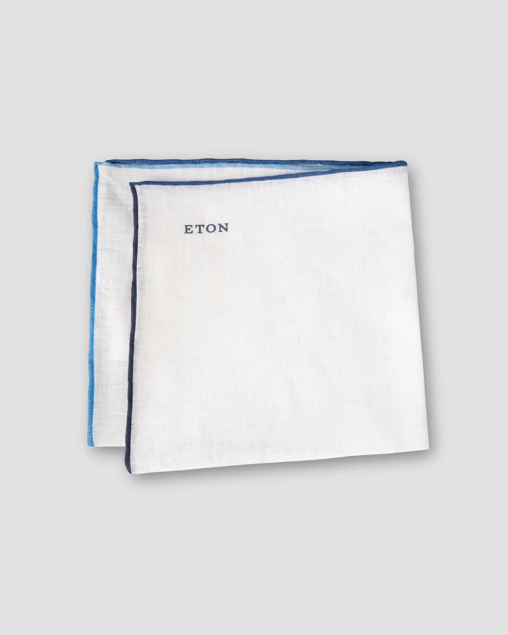 Eton - blue linen pocket square
