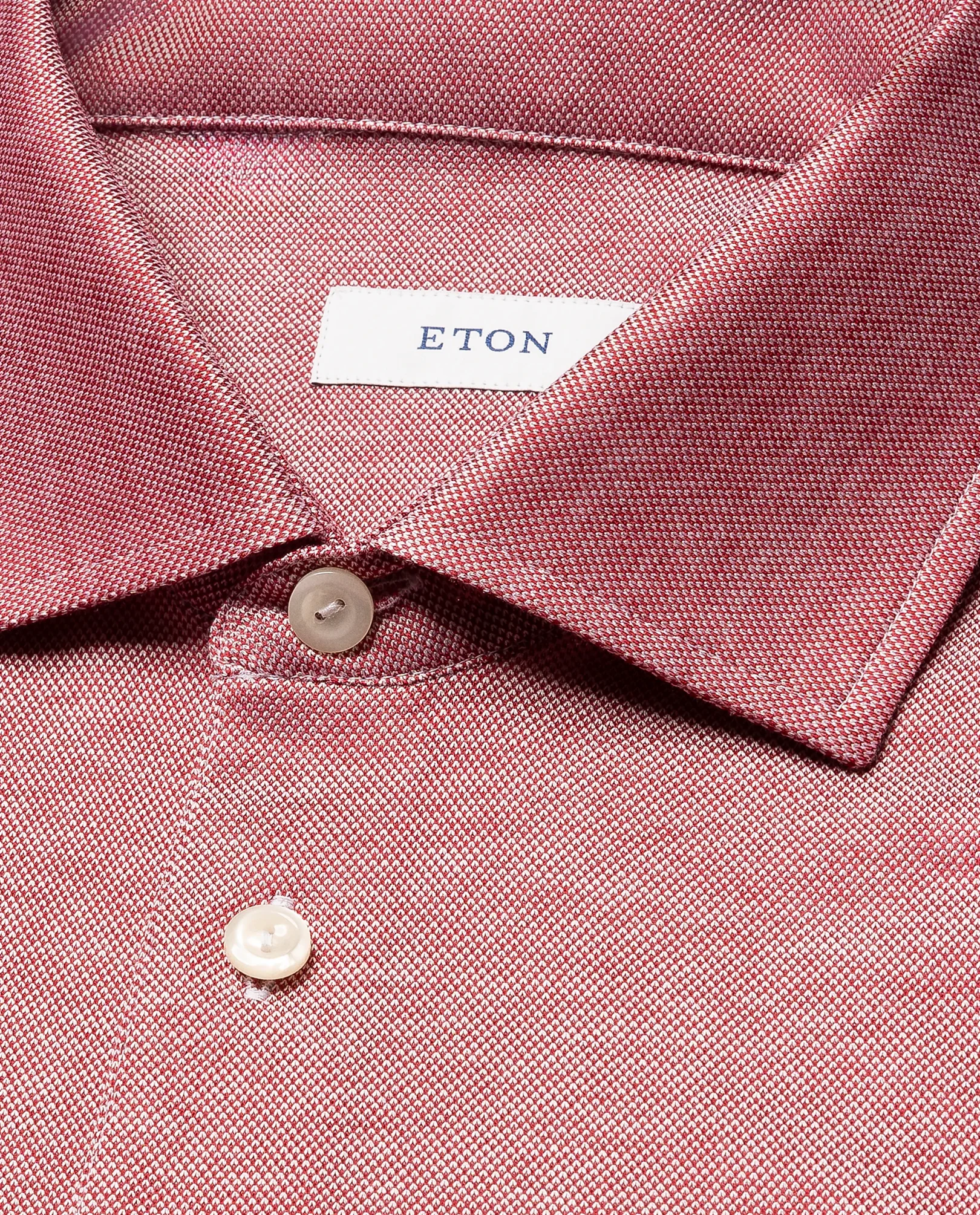 Eton - filo di scozia oxford polo shirt red filo di scozia oxford polo shirt