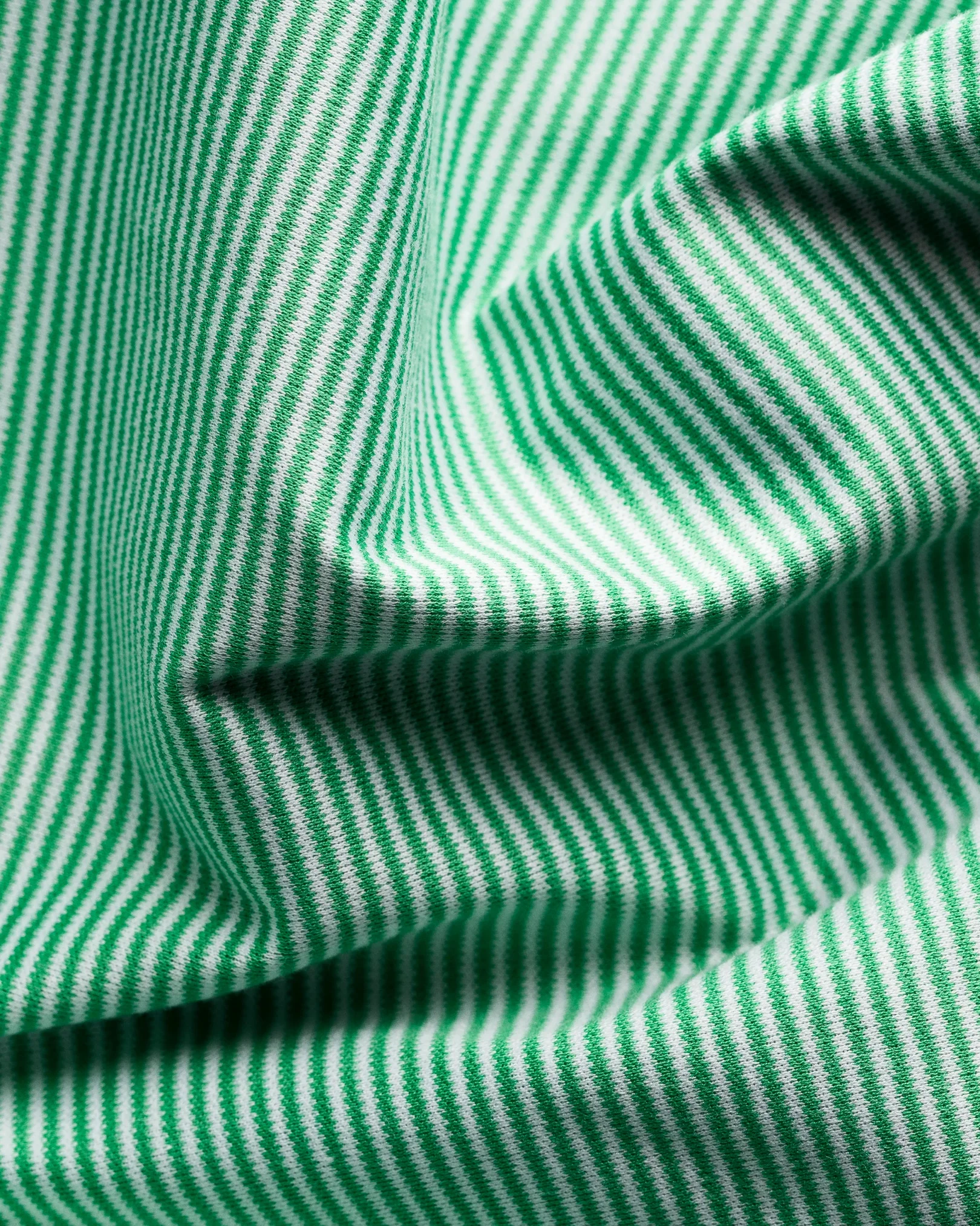Green Striped Filo di Scozia T-Shirt - Eton
