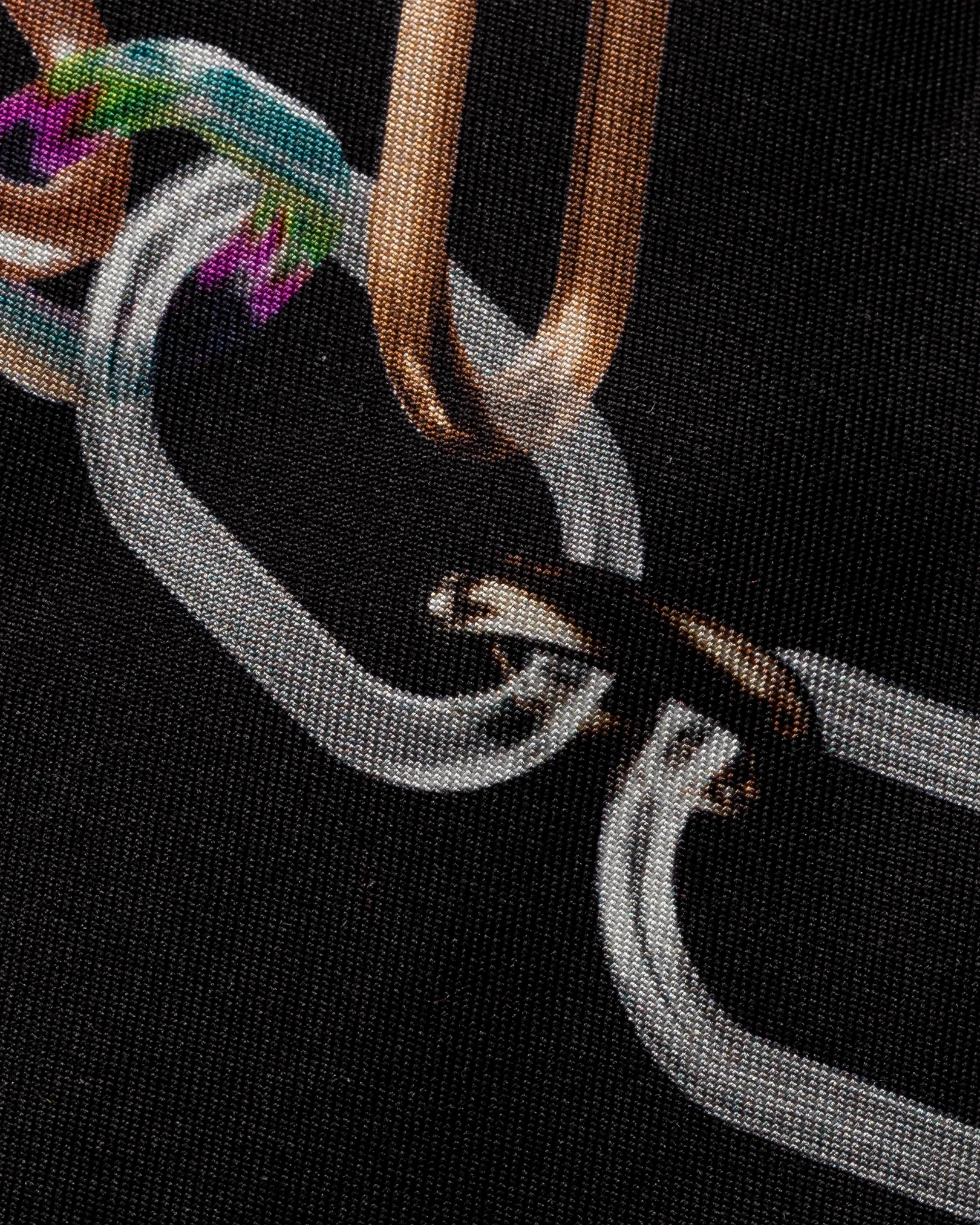 Eton - black silk tie scarf