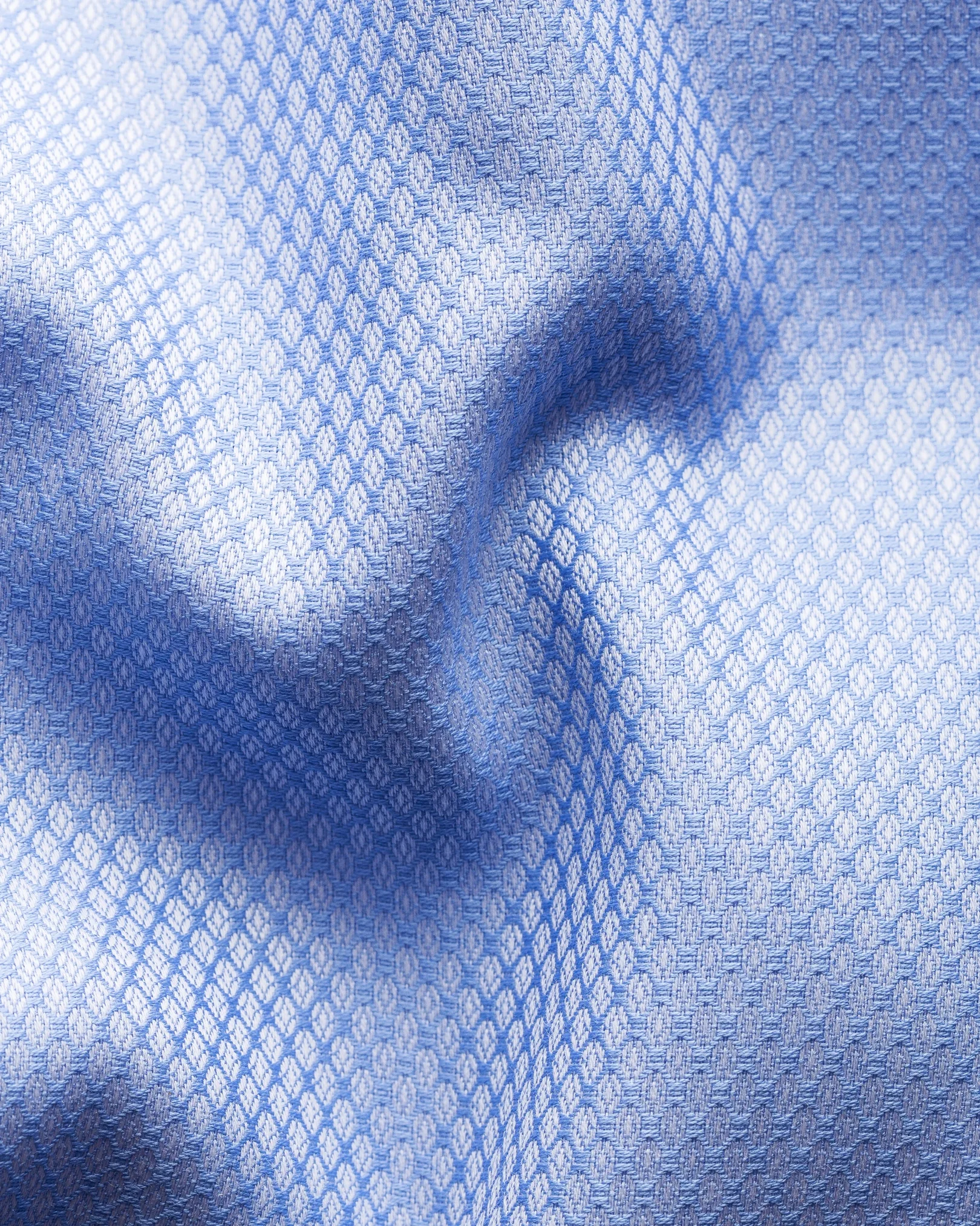 Eton - blue dobby shirt pointed
