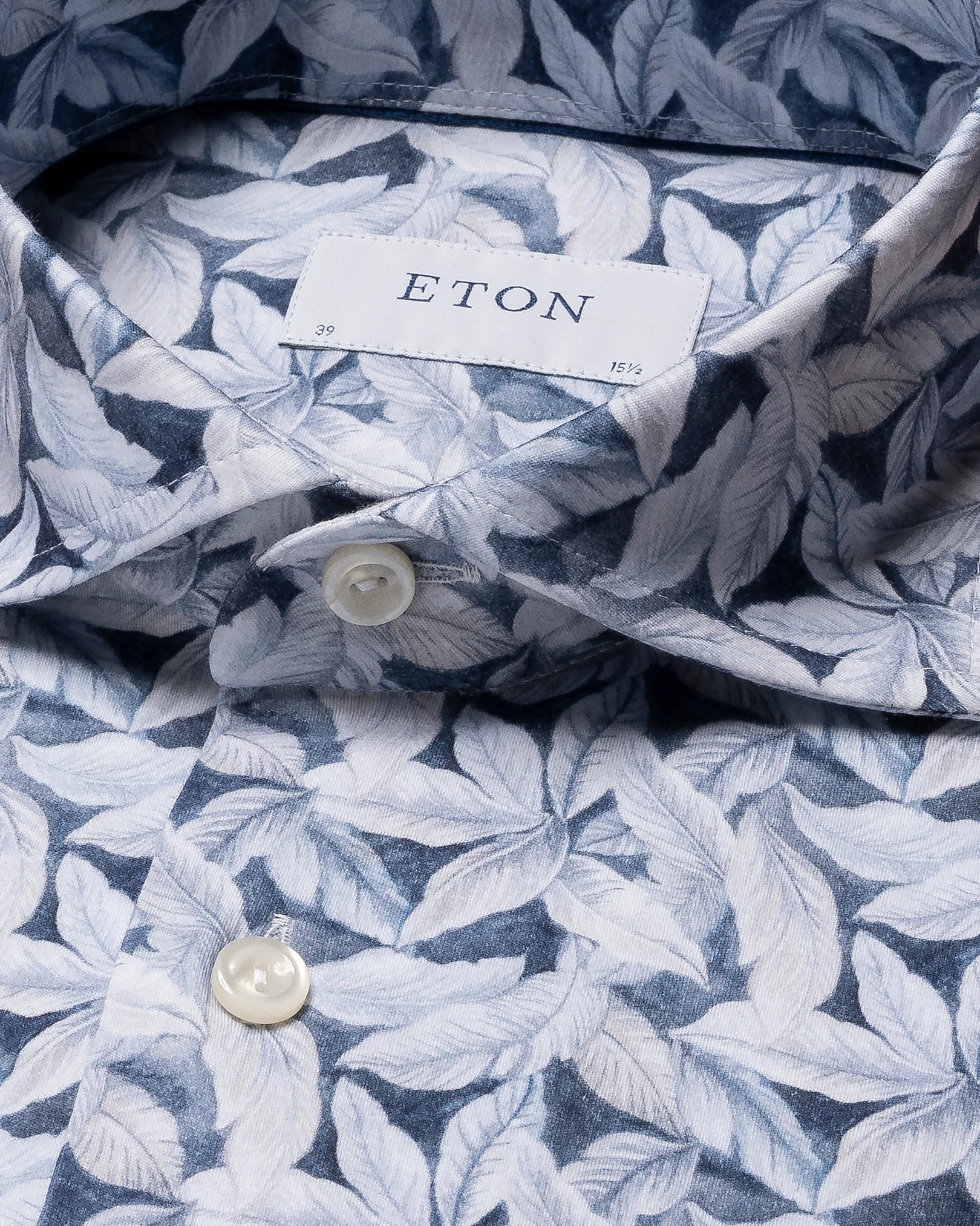 Eton - palmleaf printed four way strech