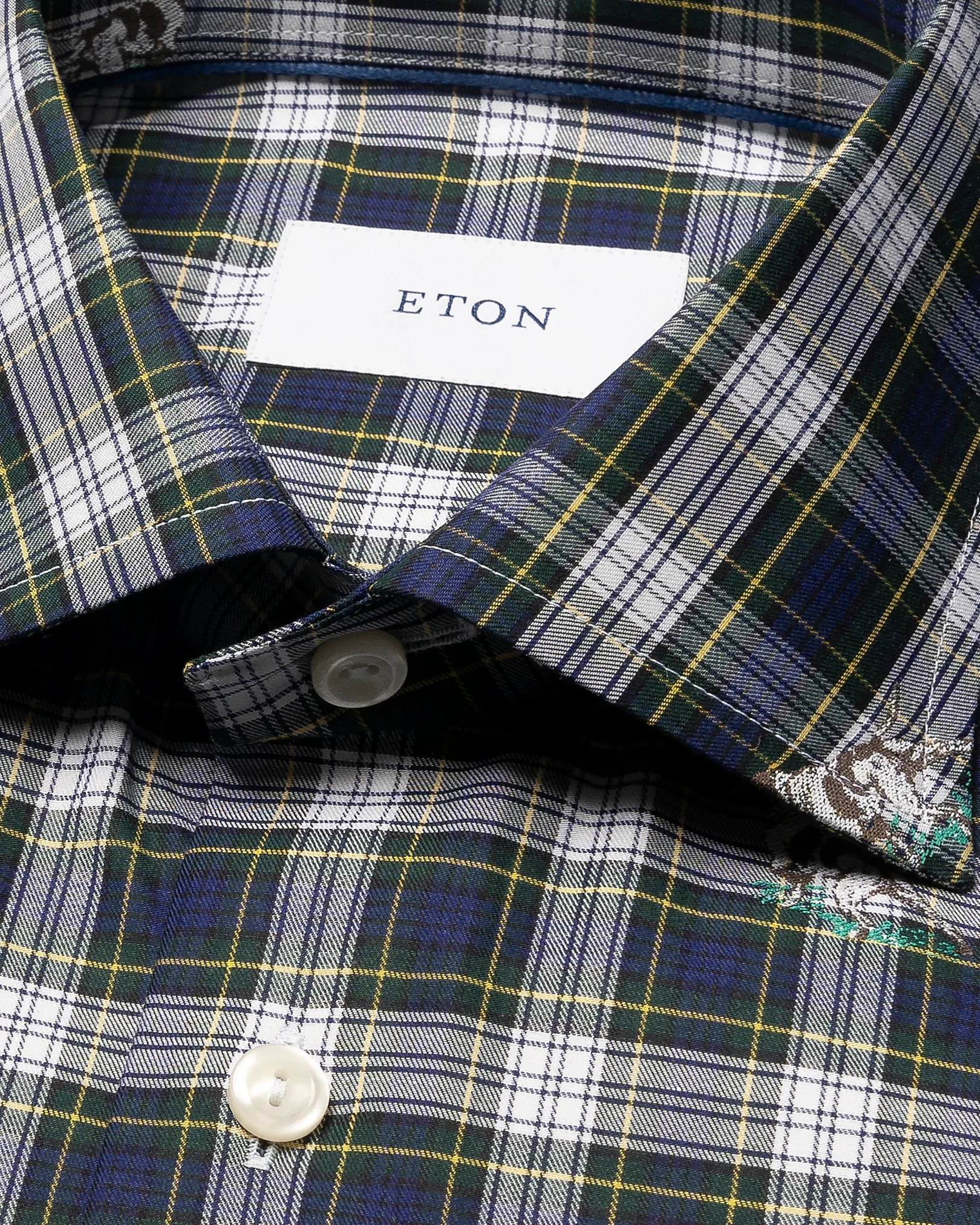 Eton - bird dog fil coupe shirt