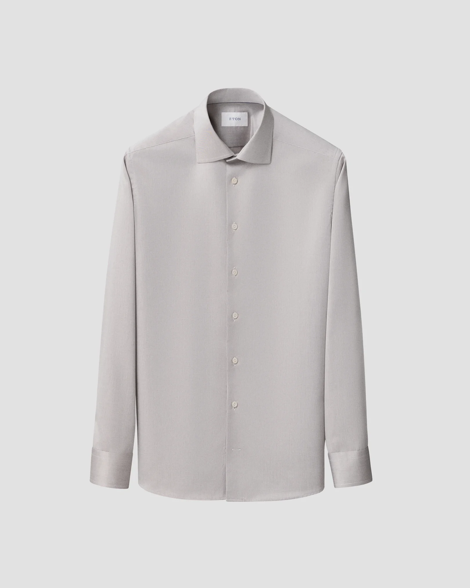 Eton - solid brown signature twill shirt