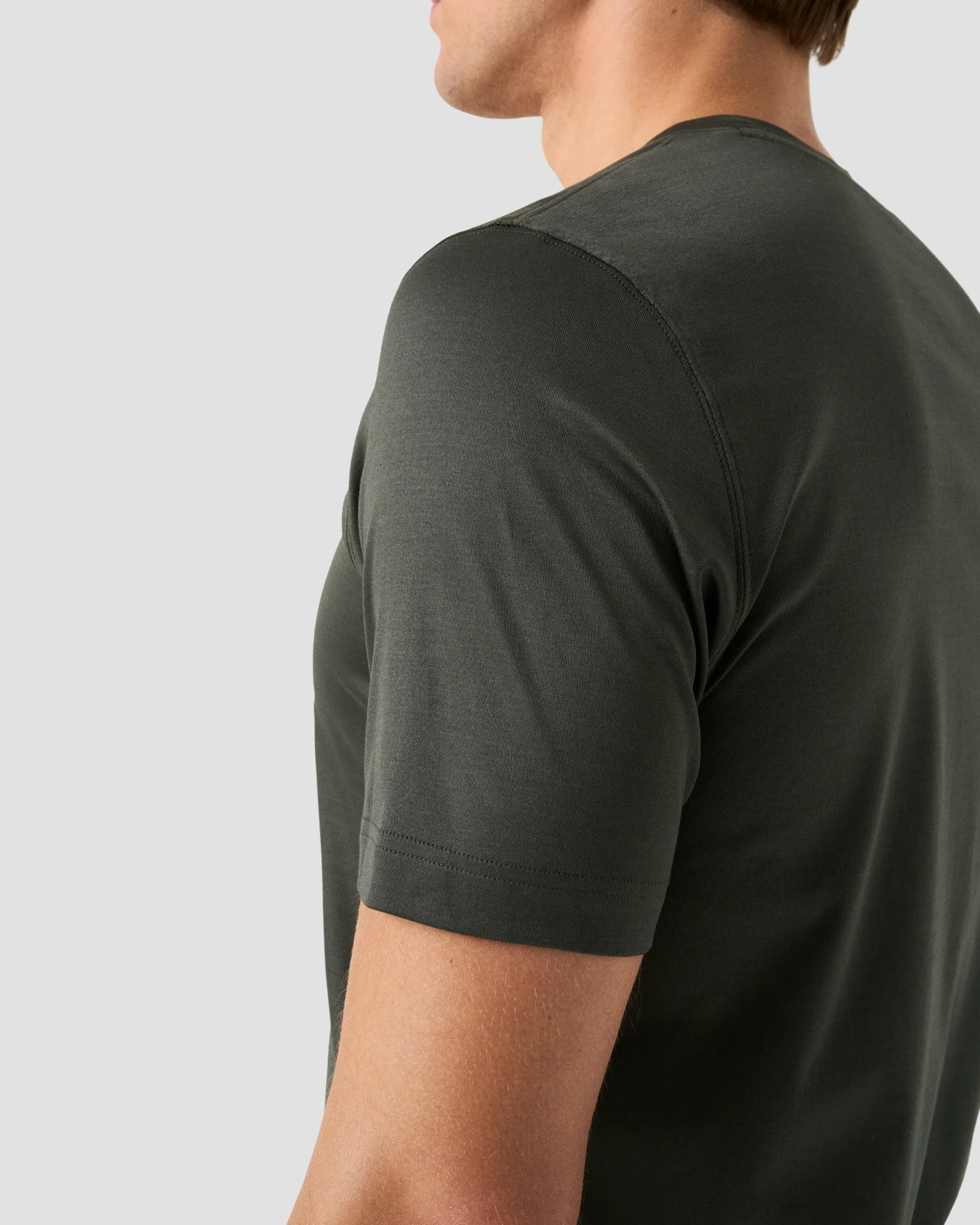 Eton - green filo di scozia t shirt