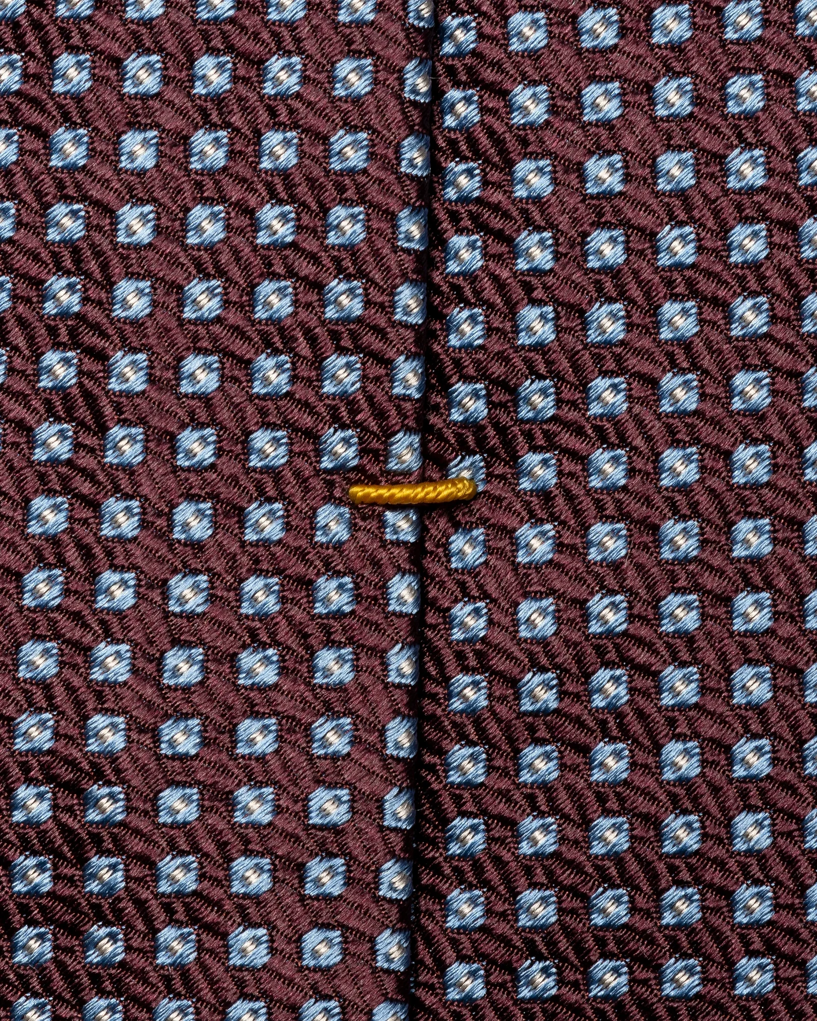 Eton - dark red dot woven silk tie