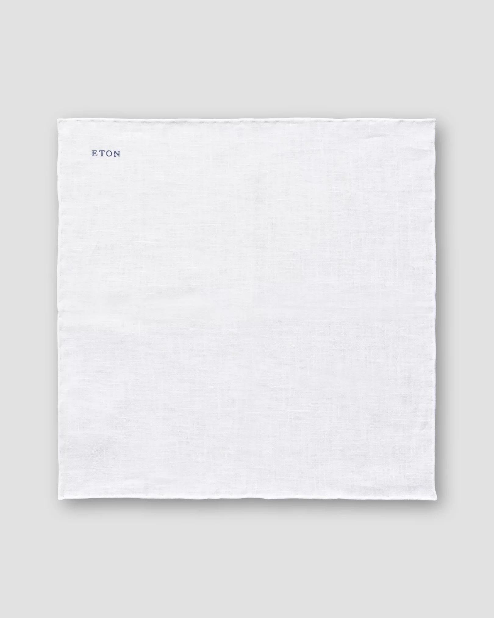 Eton - white linen pocket square