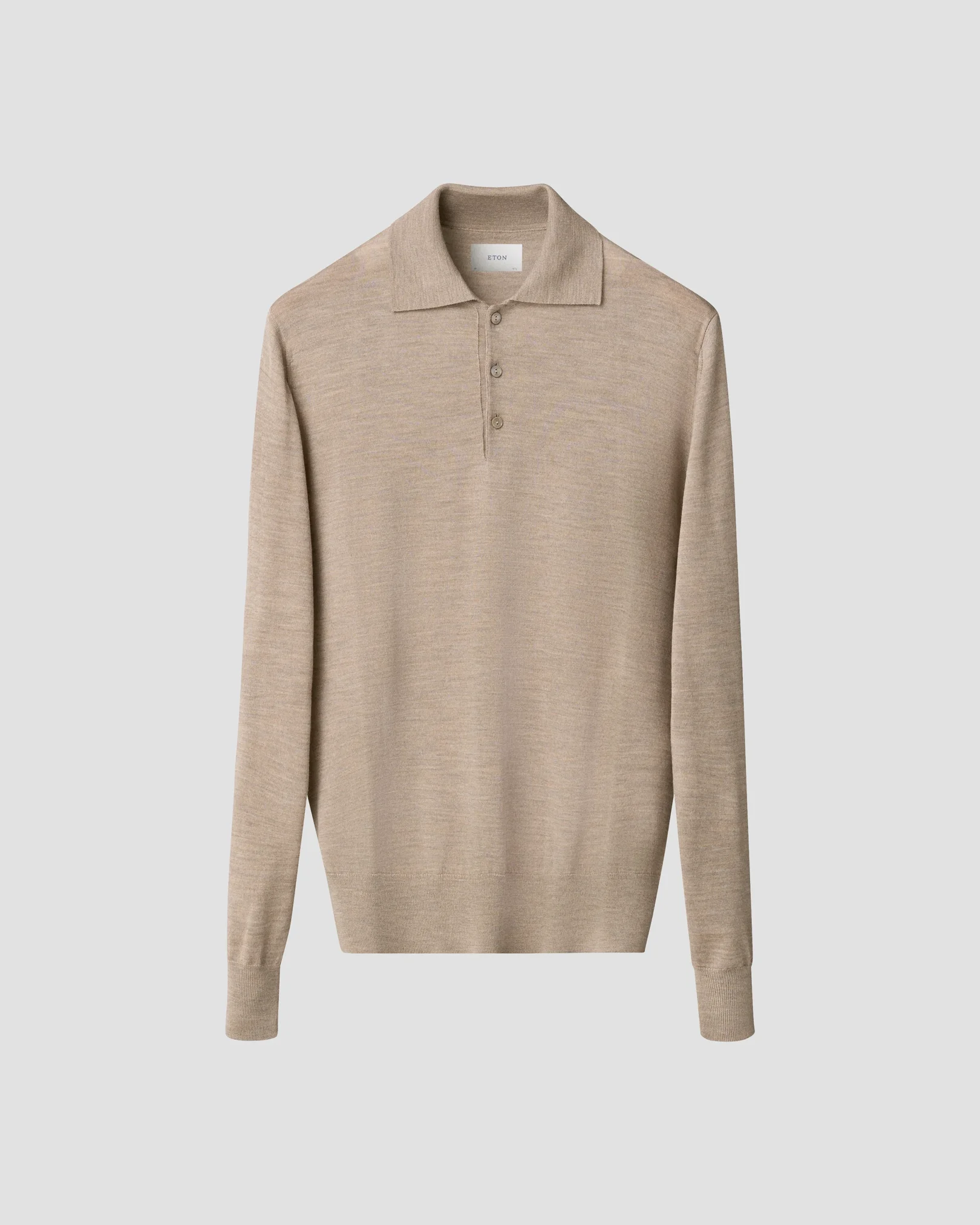 Eton - Fine Knit Polo Sweater