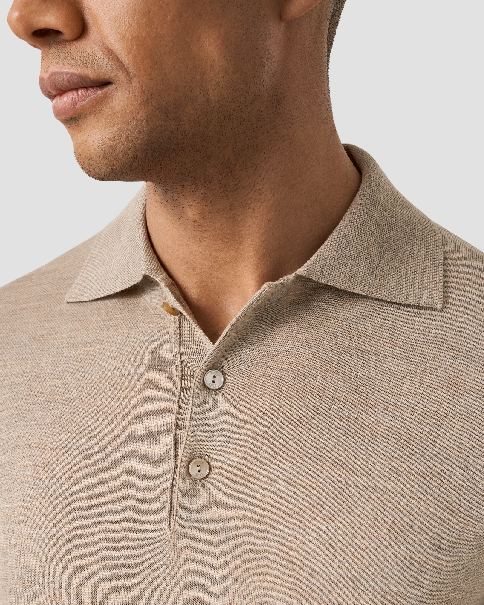 Eton - fine knit merino polo 256