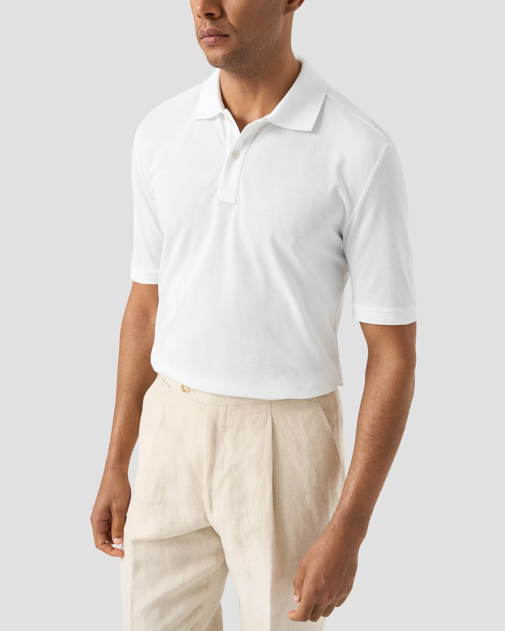 Eton - pima cotton pique polo shirt