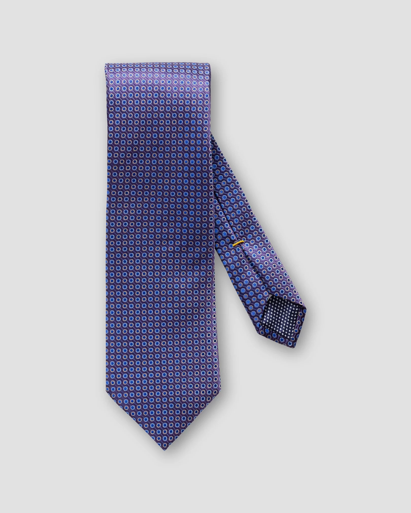 Eton - dark purple dots tie