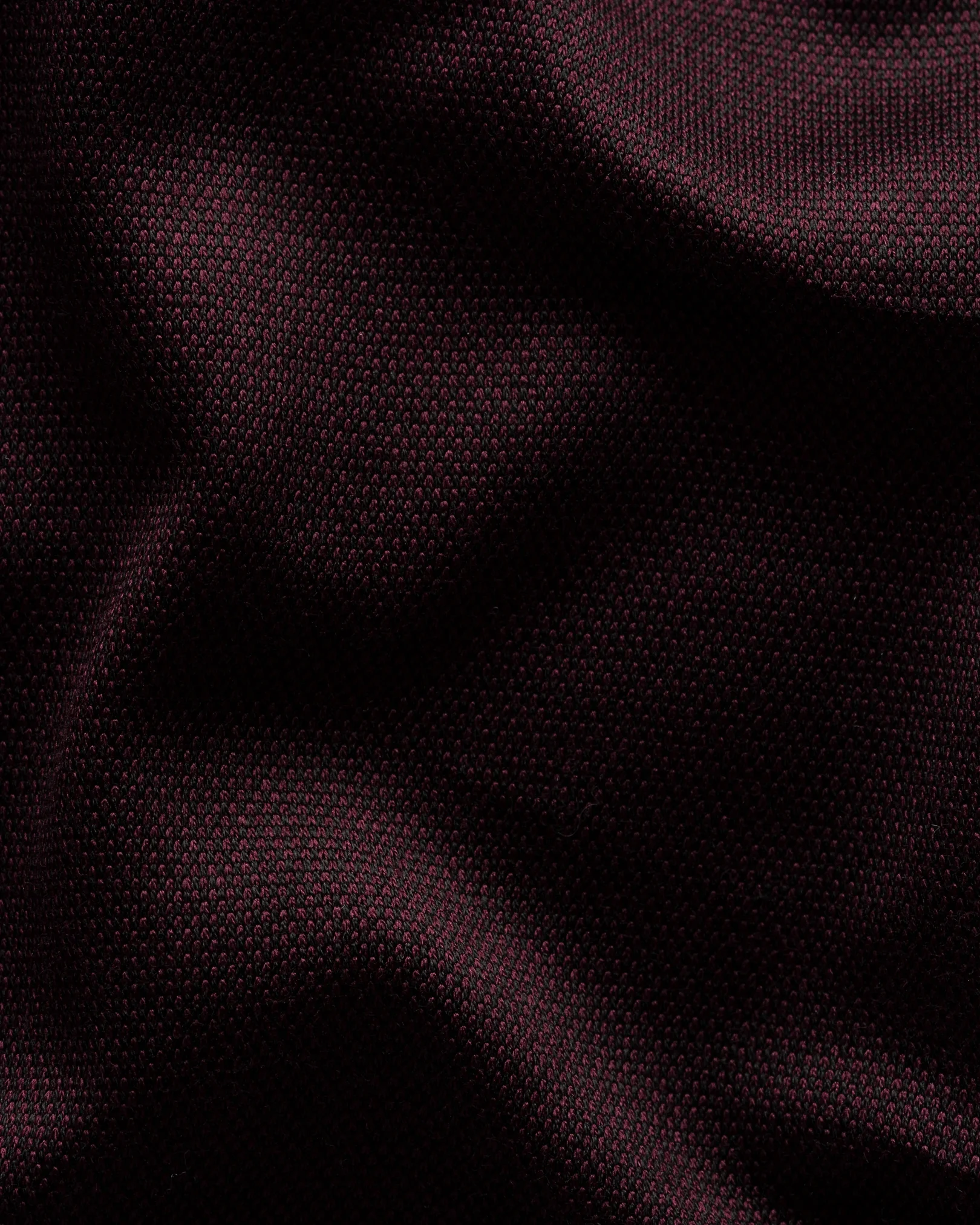 Eton - dark red filo di scozia knit shirt