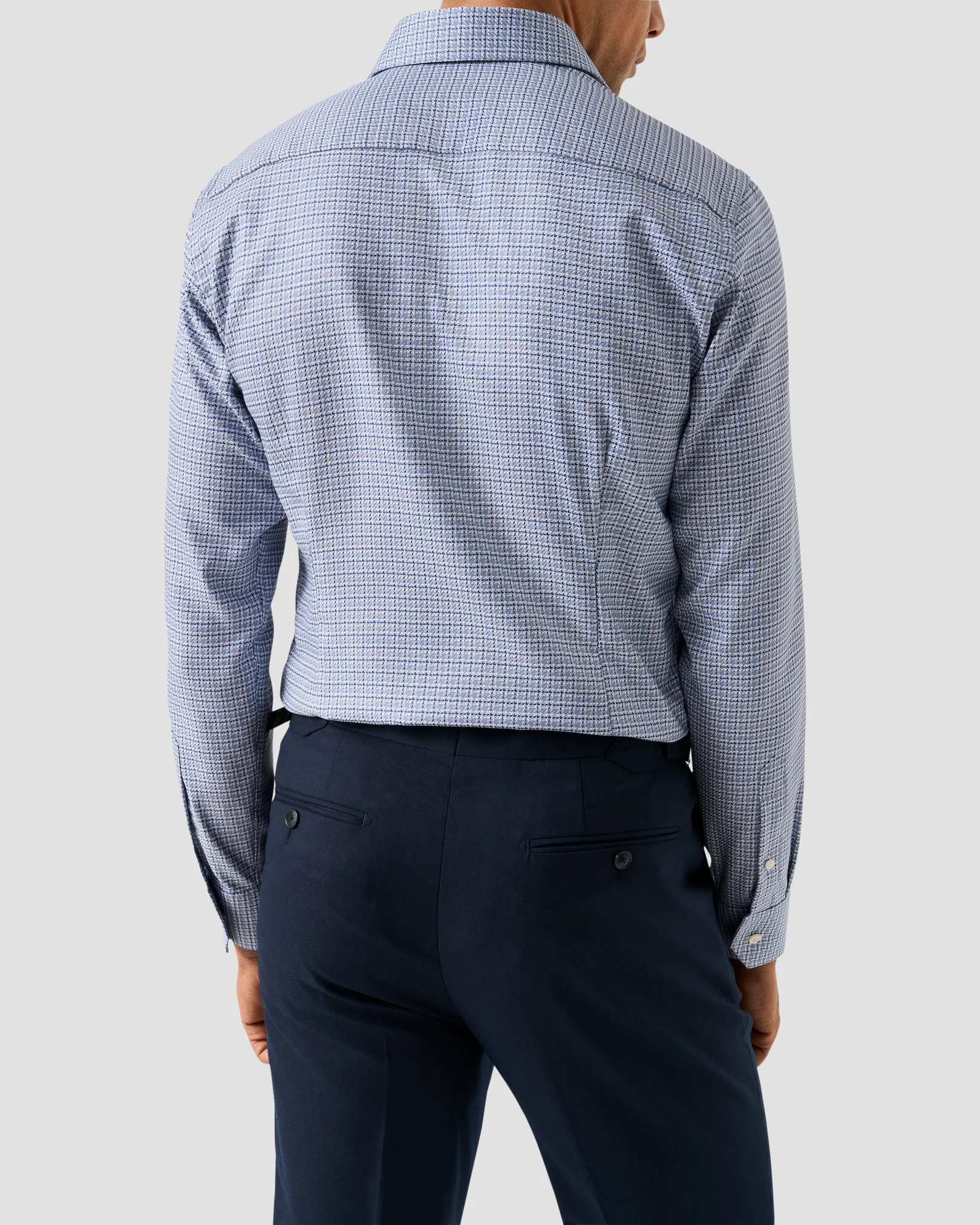 Eton - check king twill shirt 260