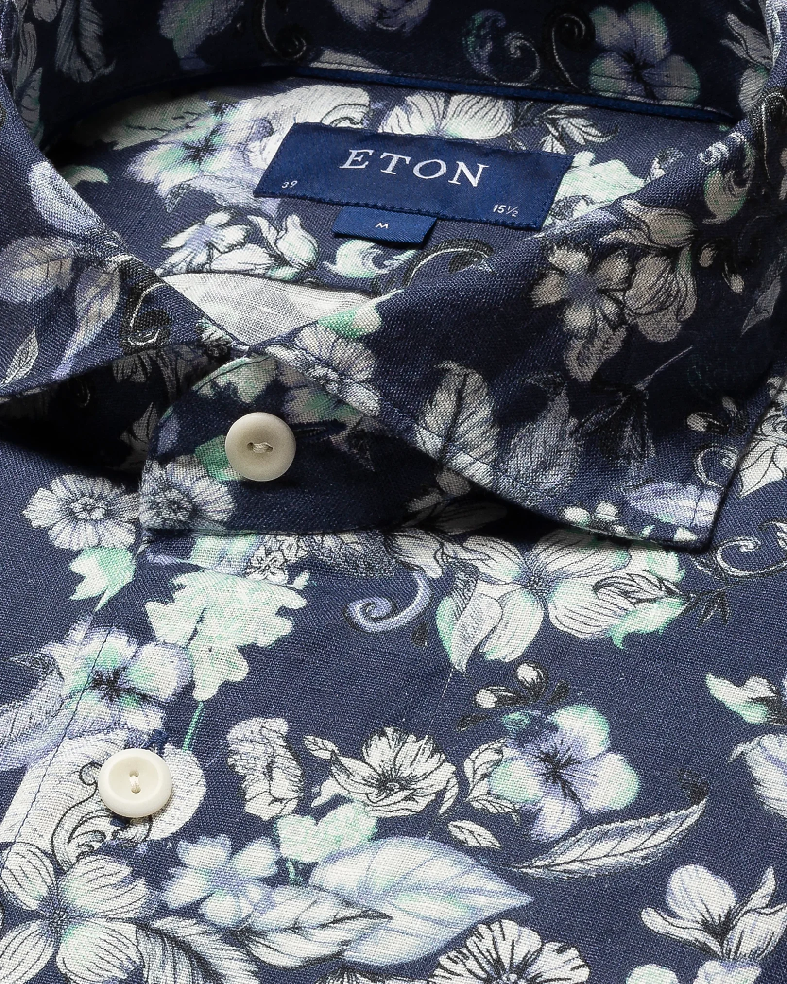 Eton - navy blue linen high summer