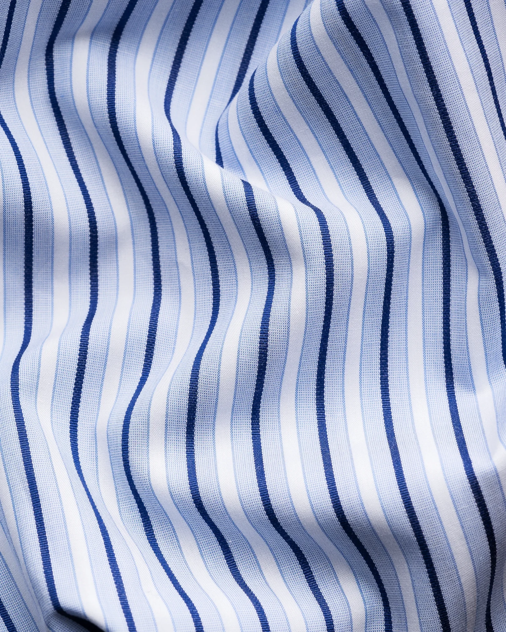 Eton - dark blue striped elevated shirt