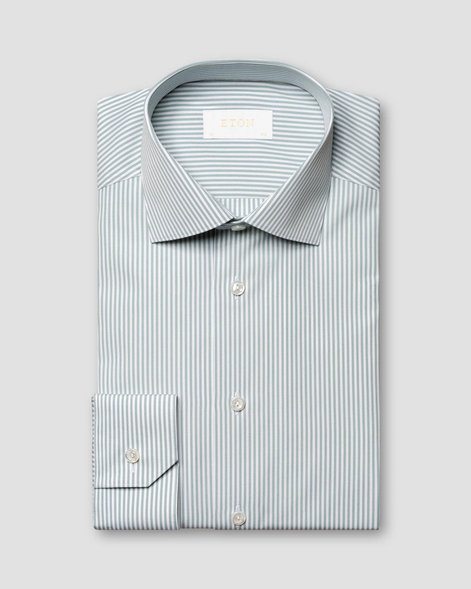 Eton - light green elevated poplin