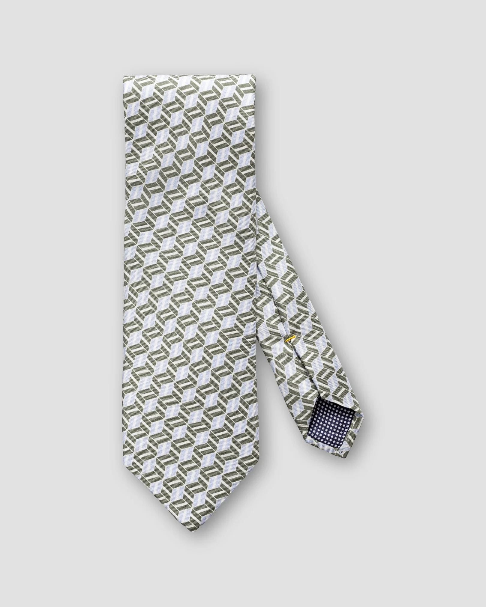 Eton - dark green patterned silk tie