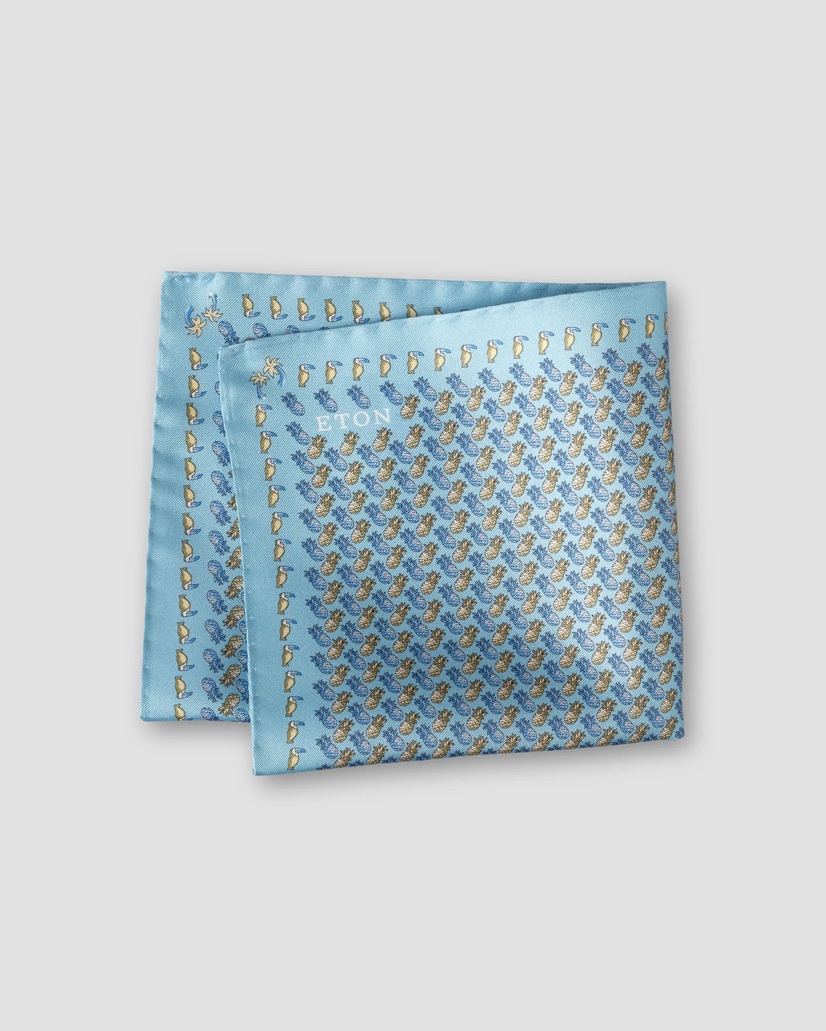 Eton - Ananas SilkTwill Pocket Square