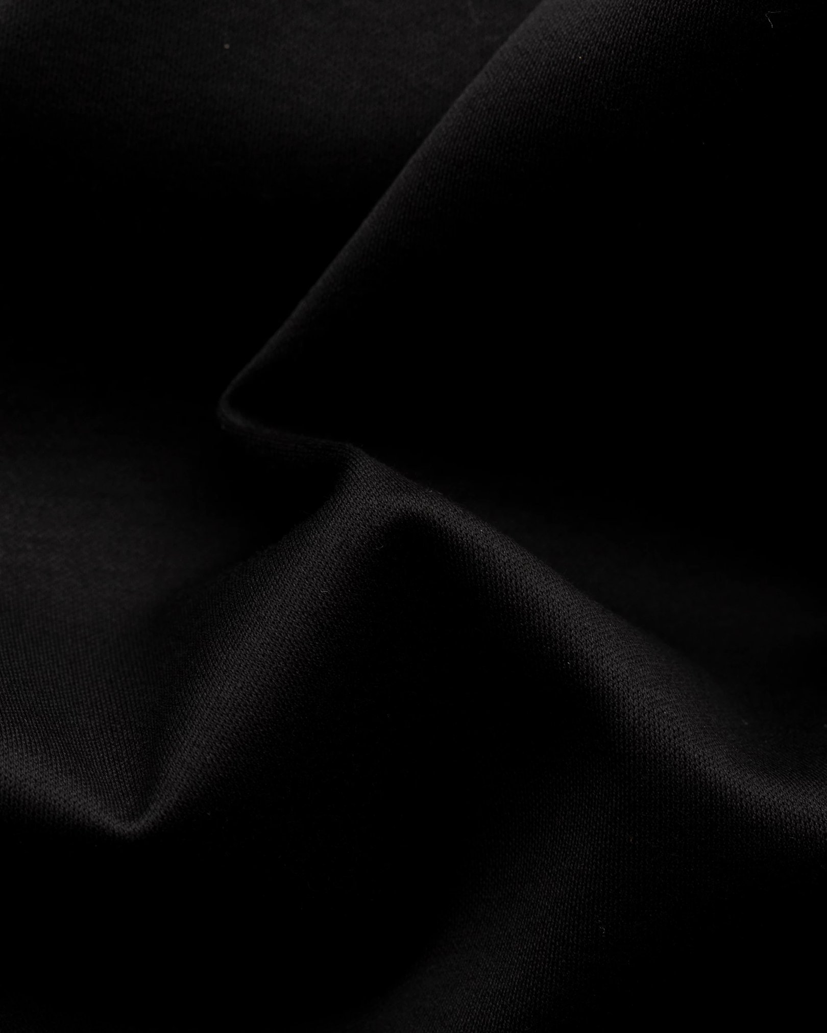Eton - black jersey knittedcollar