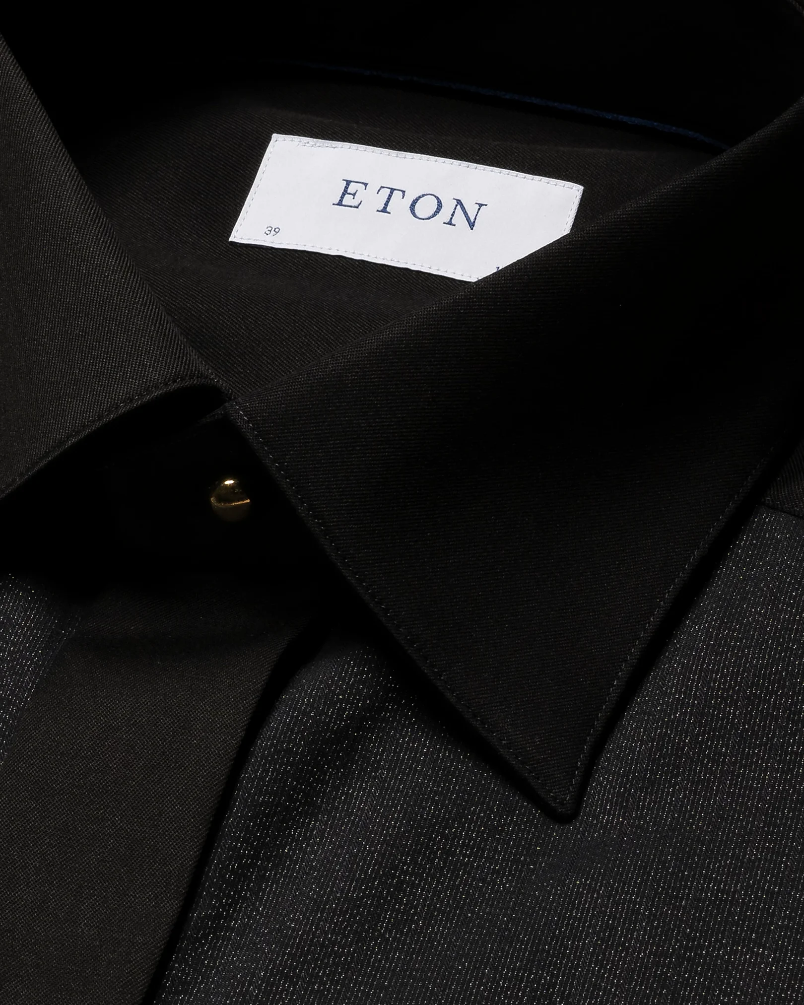 Eton - black plisse lurex