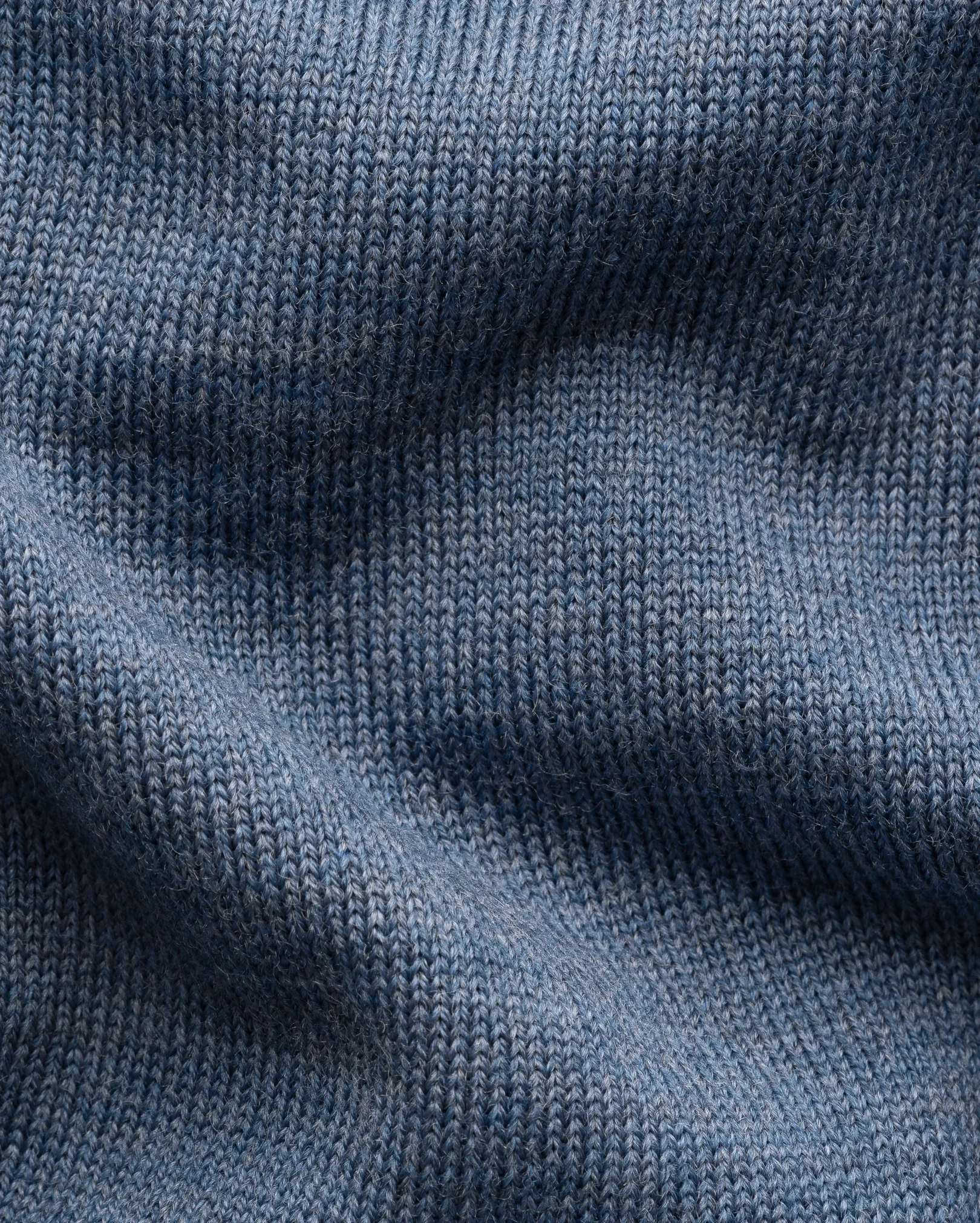 Eton - light blue merino quarter zip knit sweater