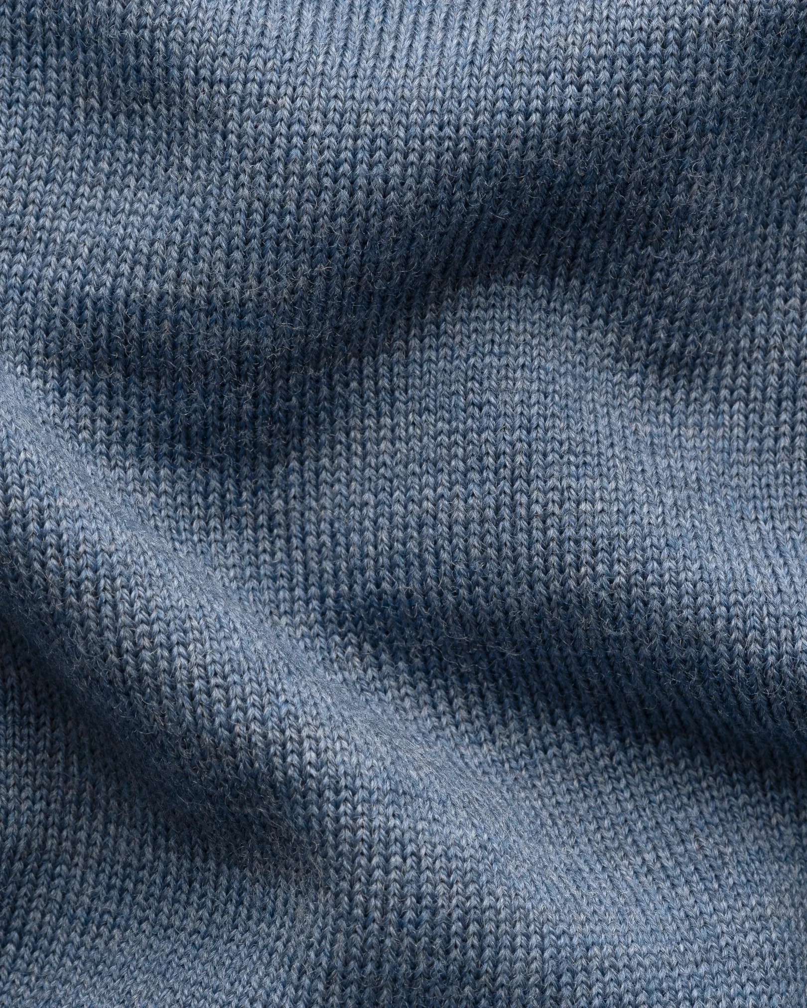 Eton - light blue merino quarter zip knit sweater