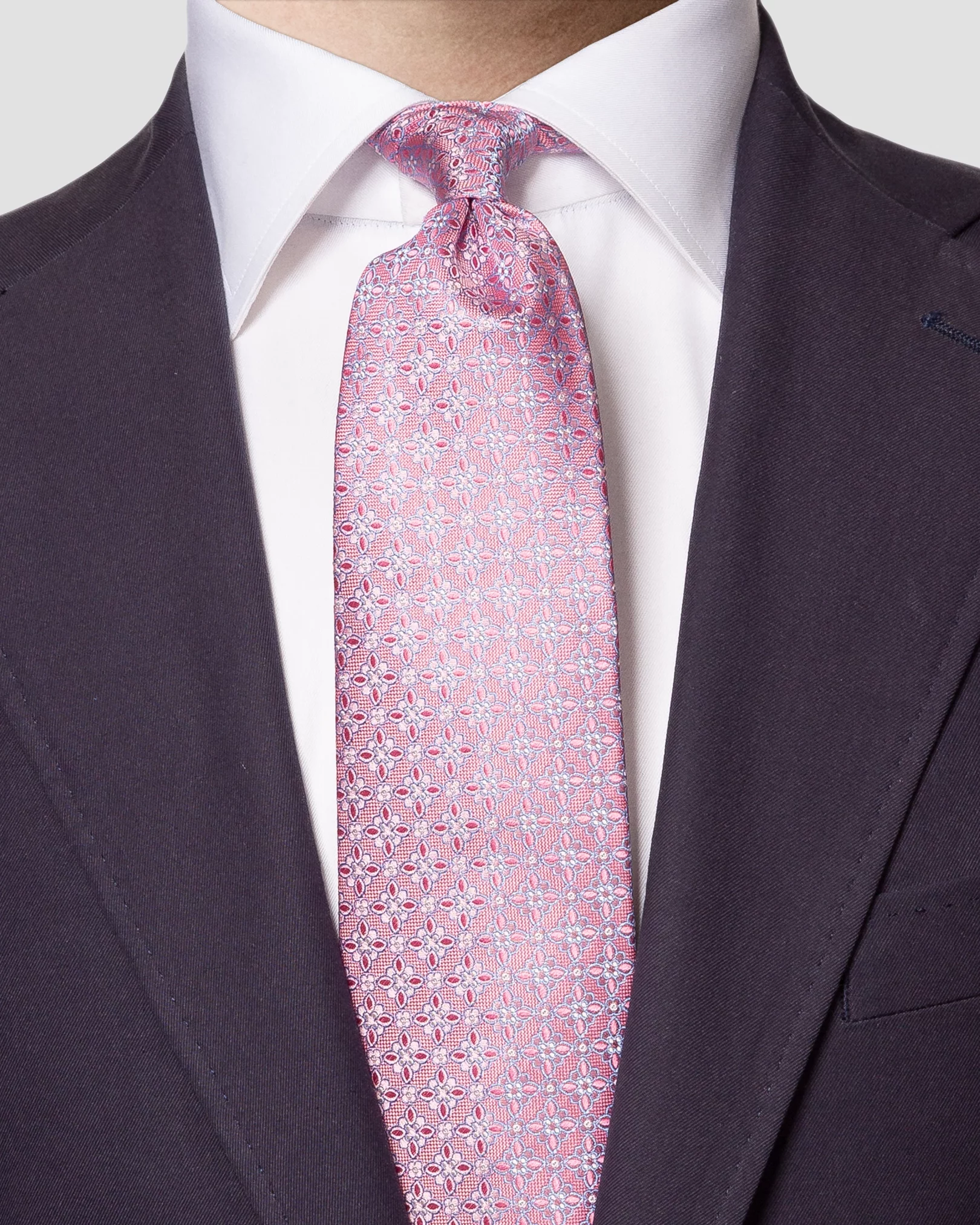 Eton - pink floral silk tie we