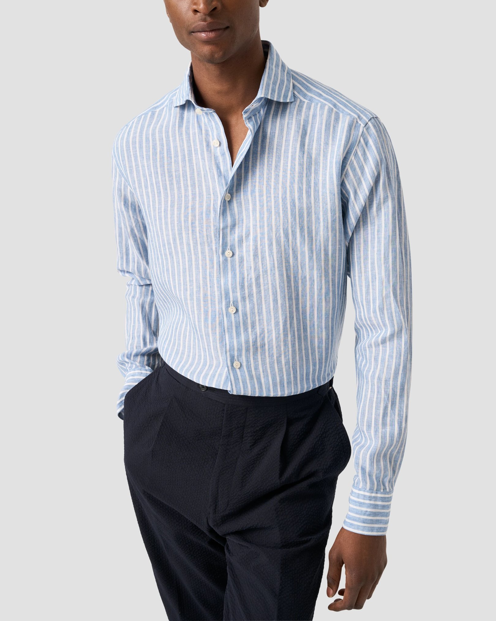 Eton - Striped Linen Shirt