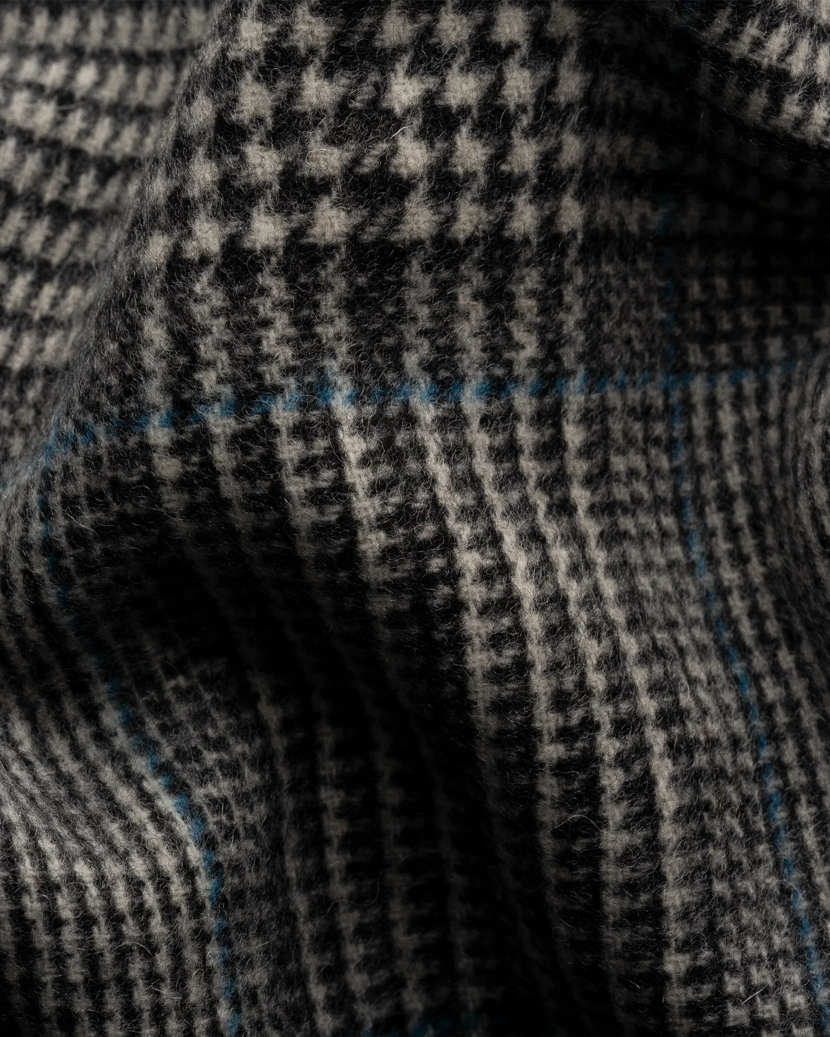 Eton - dark grey checked scarf