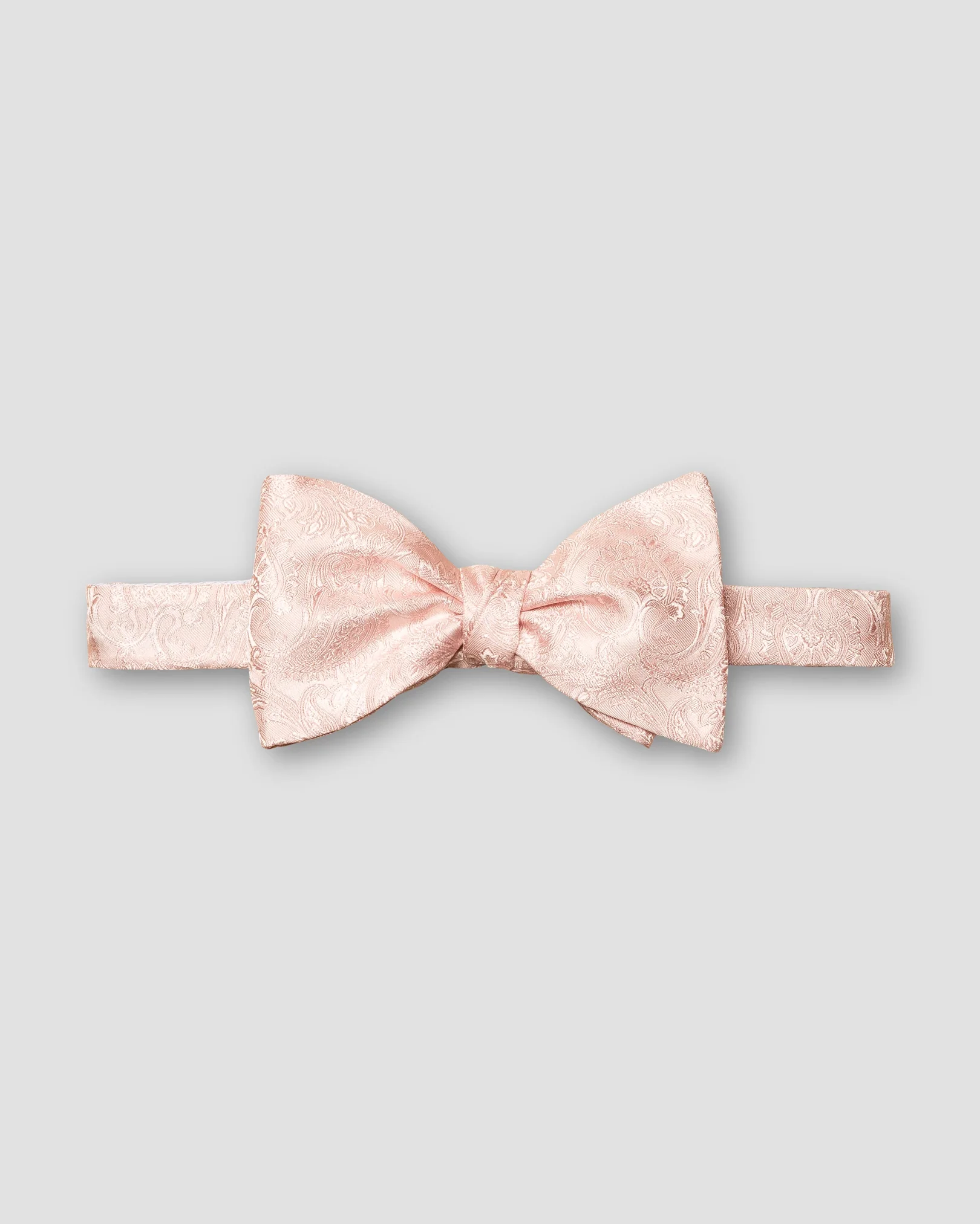 Pink Paisley Woven Silk Bow Tie - Self Tie