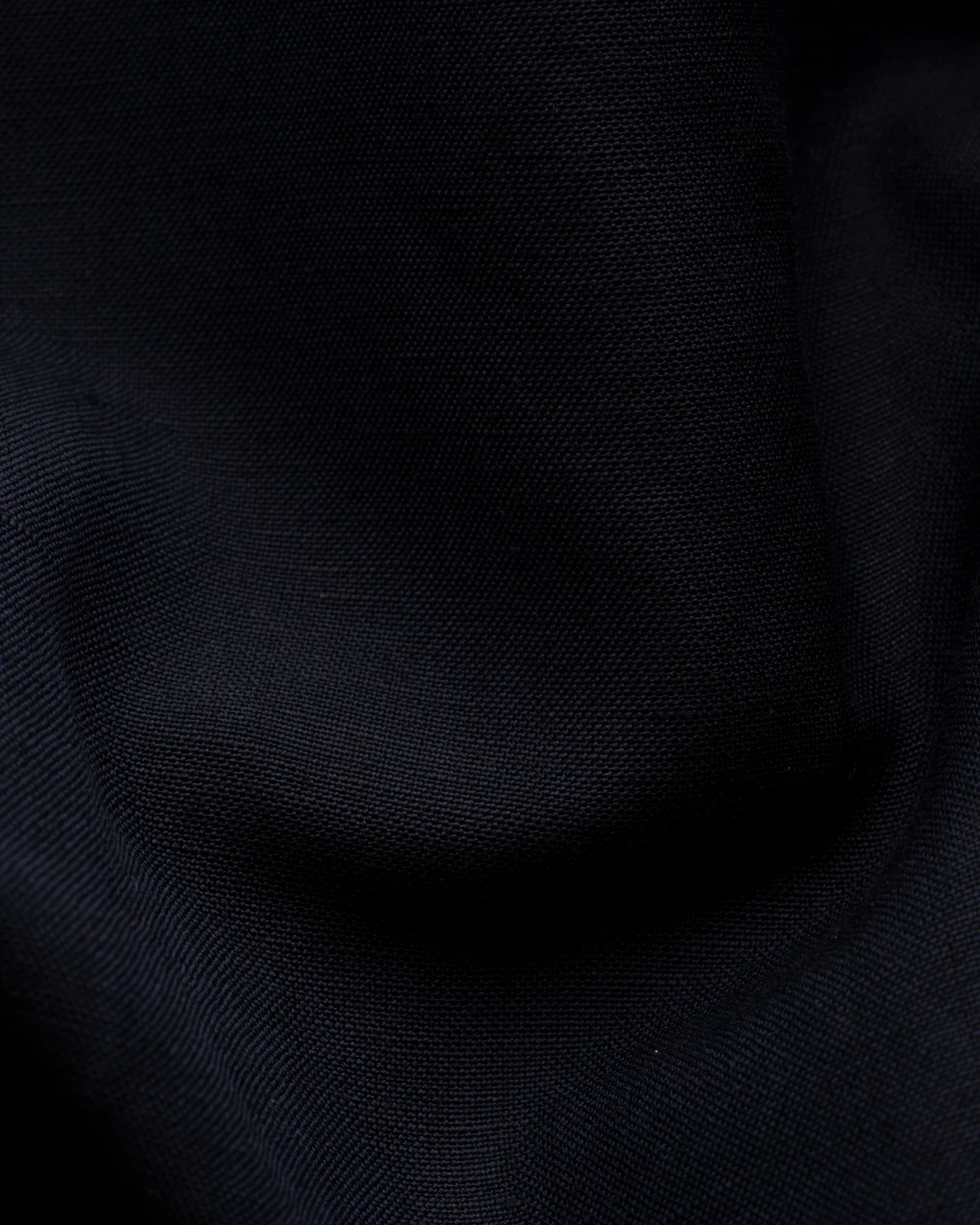 Eton - dark blue wool linen chore overshirt