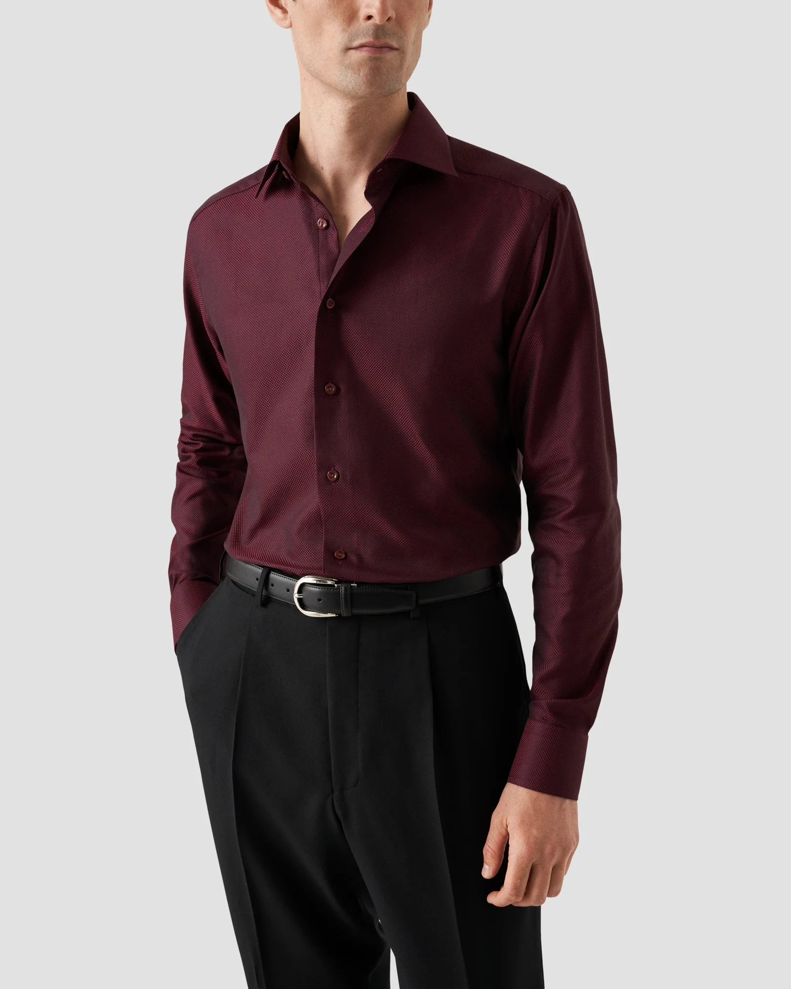 Eton - dark red king twill