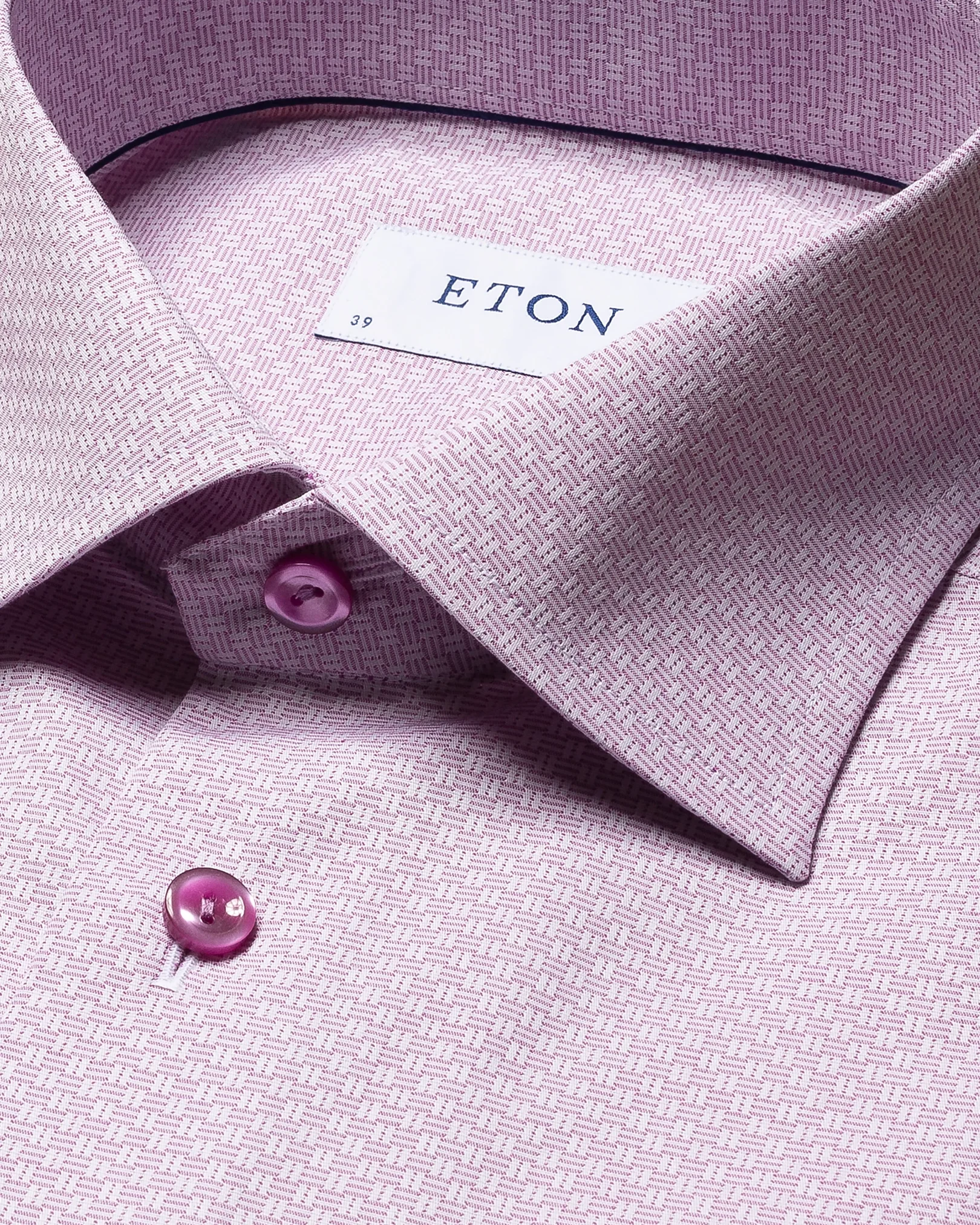 Eton - pink twill cut away single contemporary