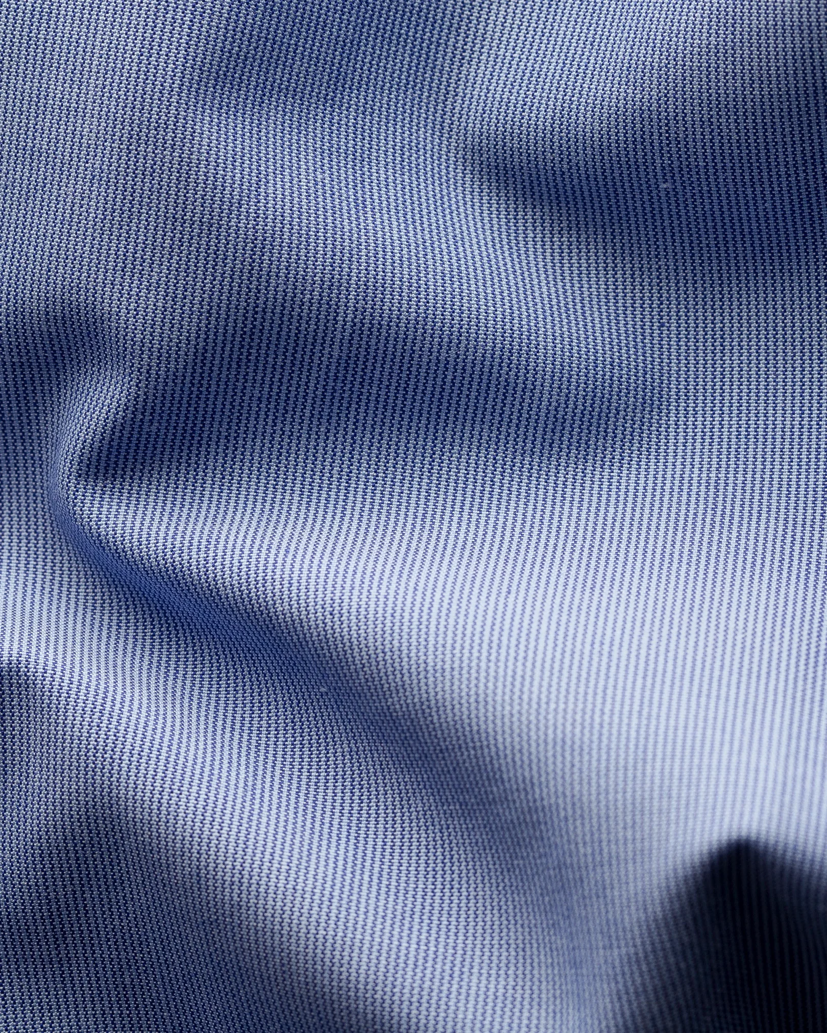 Eton - blue hairline striped shirt navy details extreme cut away