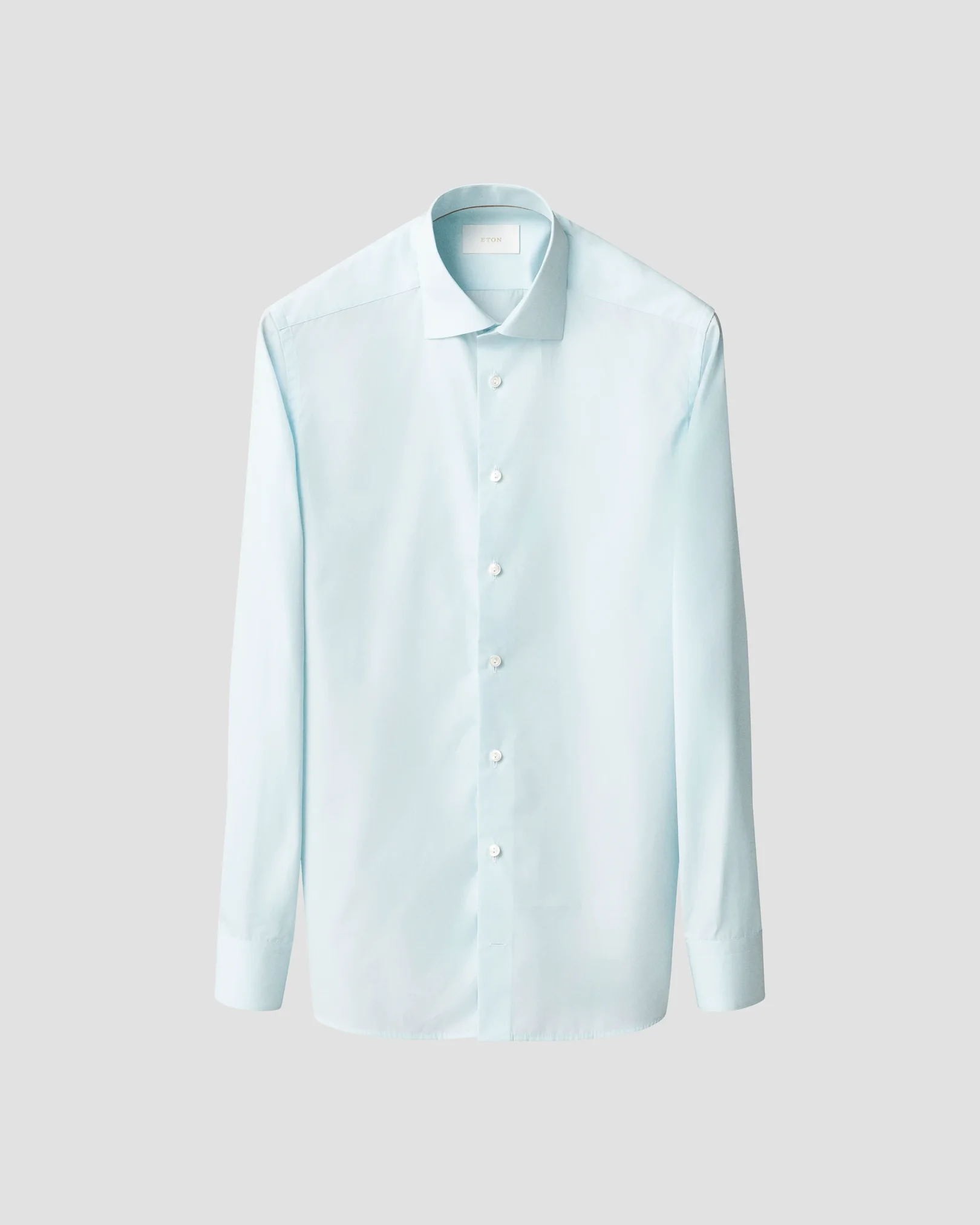 Eton - light green chambray elevated poplin shirt