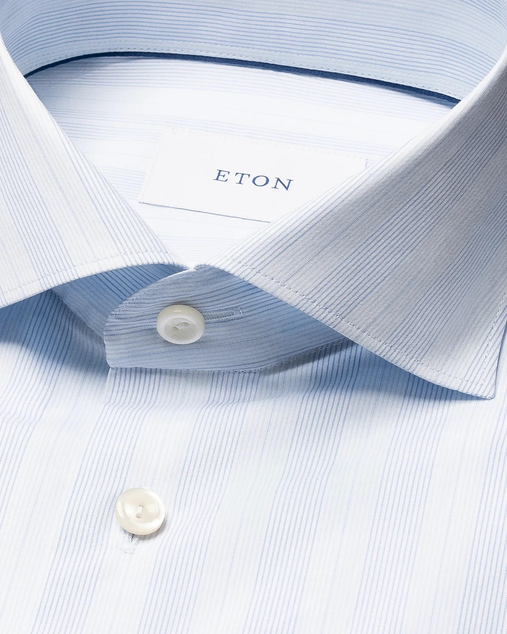 Eton - multi striped breeze poplin shirt