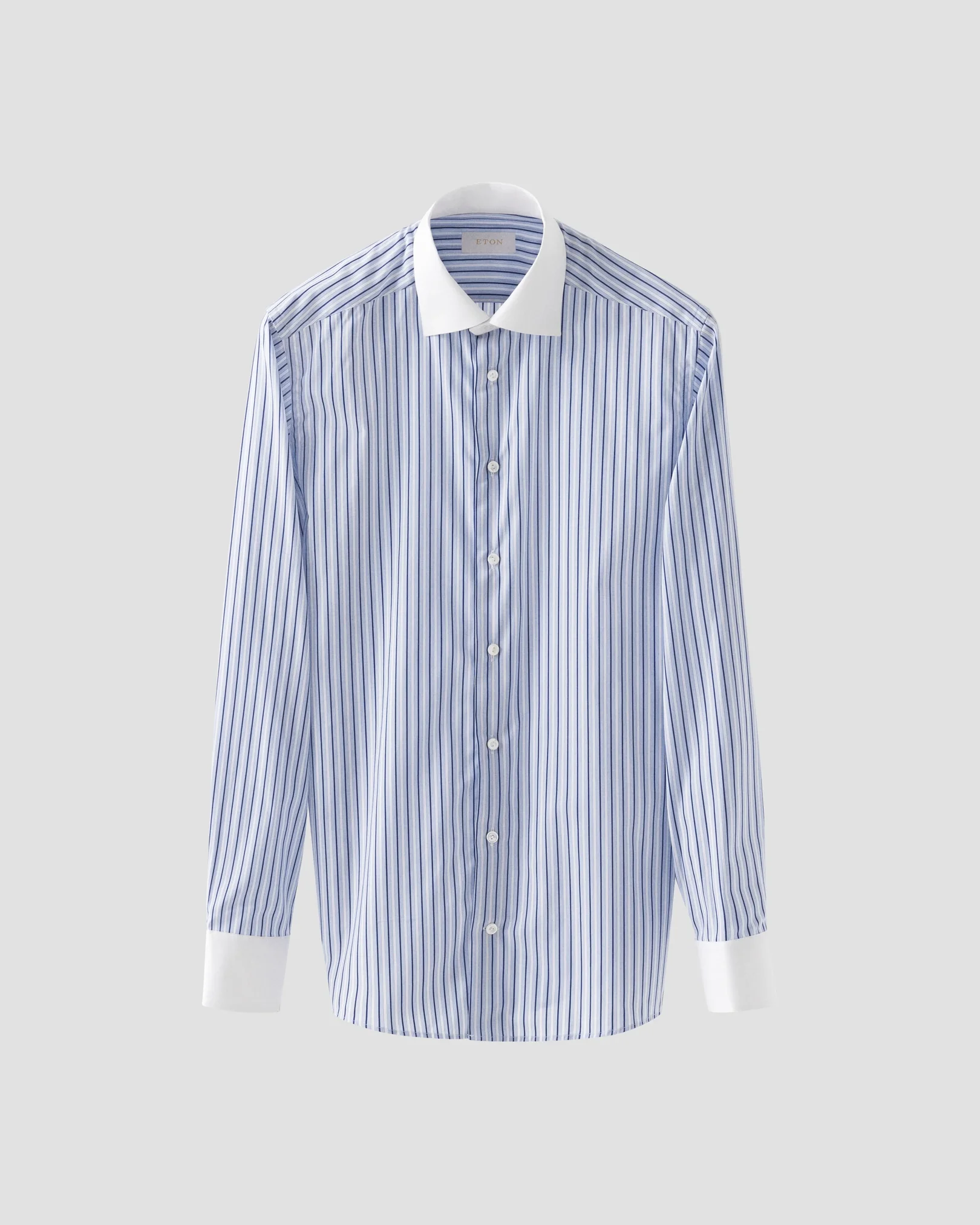 Eton - dark blue striped elevated shirt