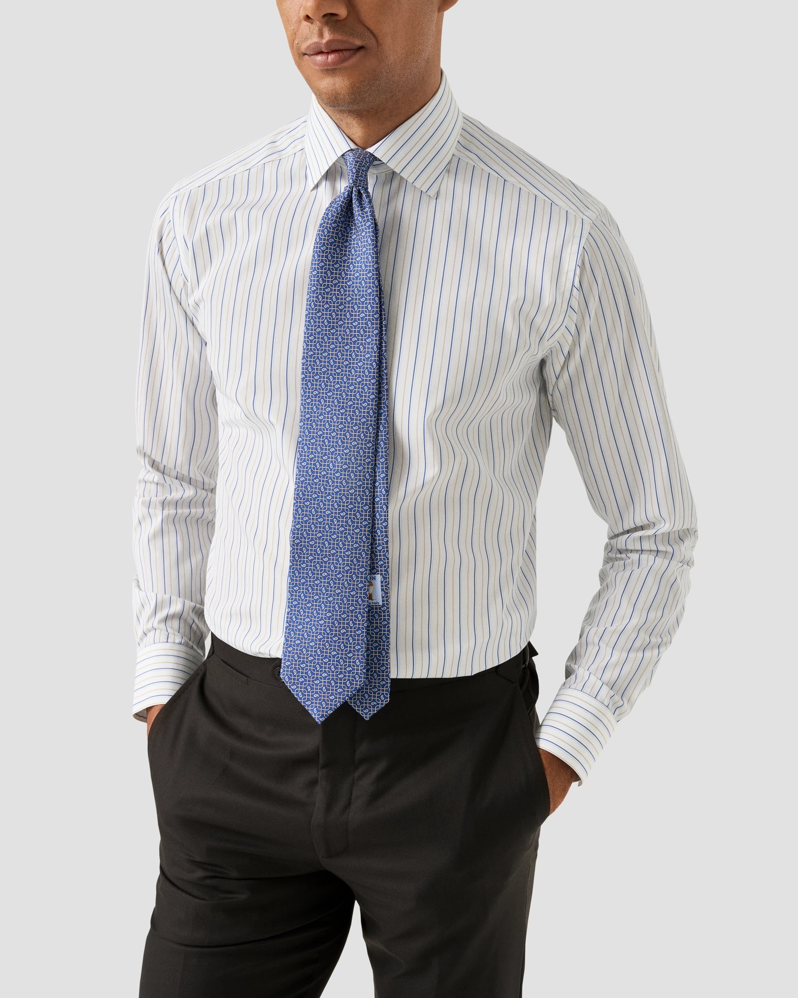 Eton - Striped Supima 120 Poplin Shirt