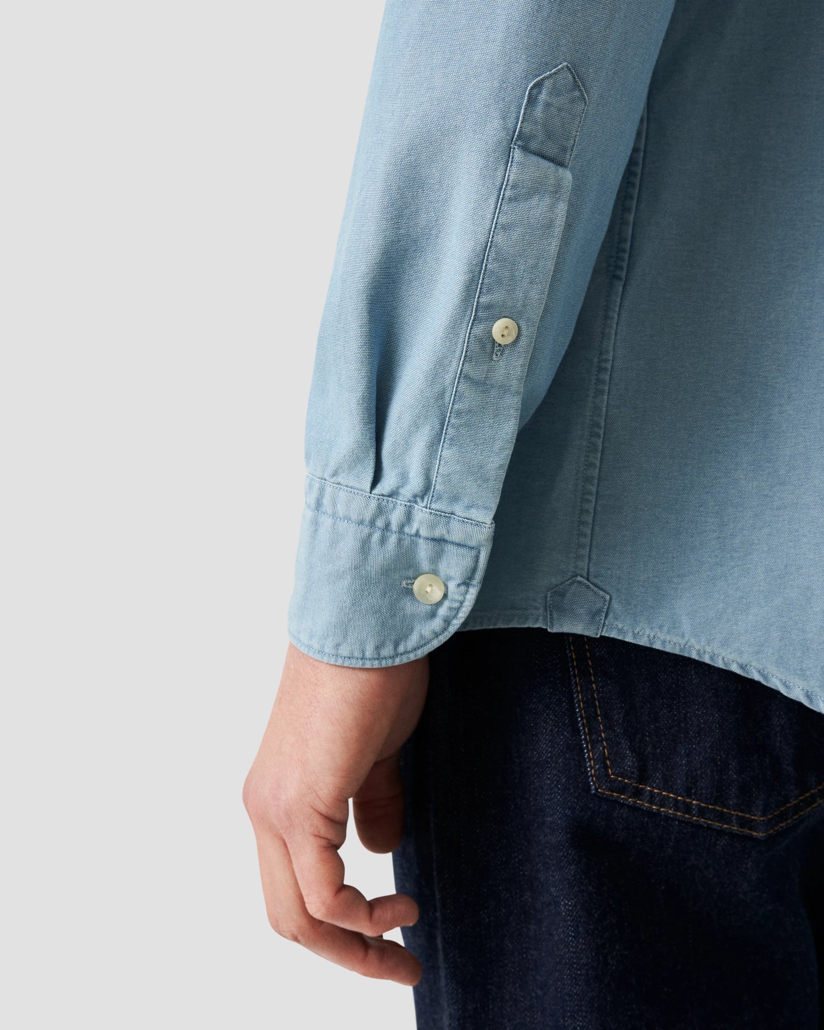 Eton - mid blue signature oxford shirt