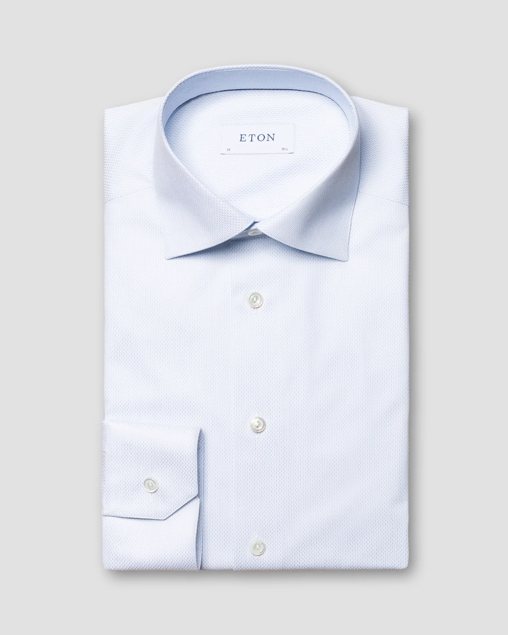 Eton - white fine twill cut away single slim