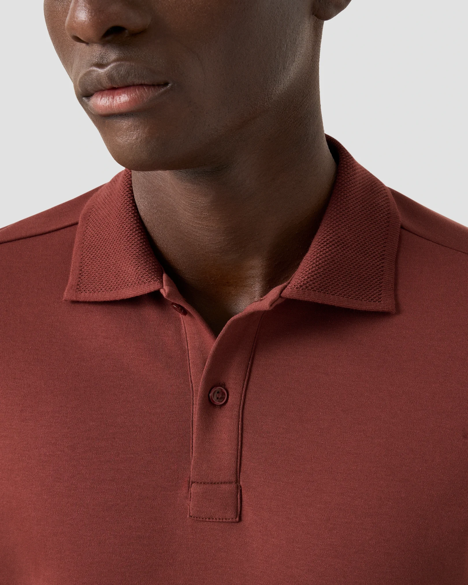 Eton - Interlock Knit Polo Sweater
