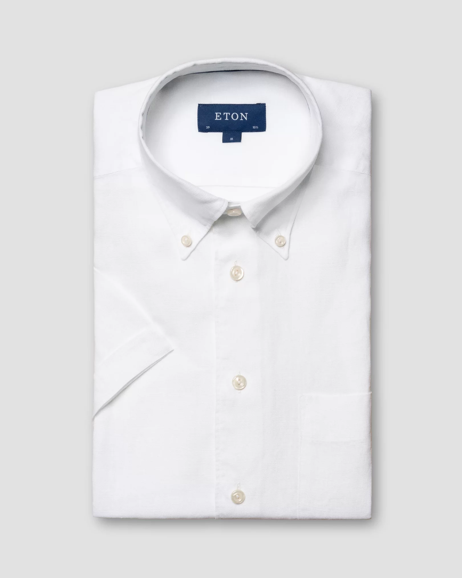 White Linen Shirt - Short Sleeve