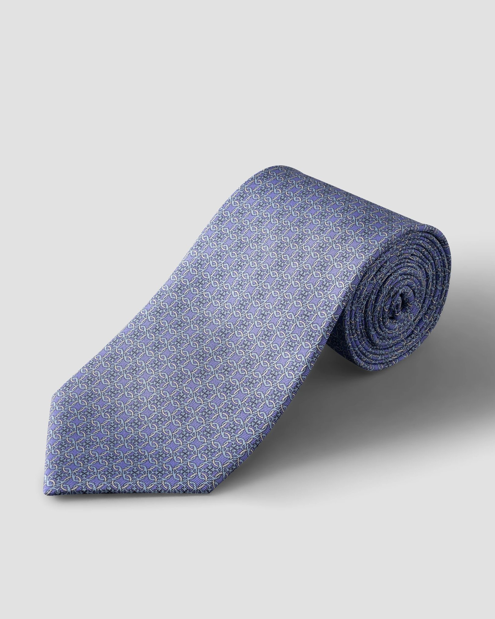 Eton - Geometric Print Silk Tie
