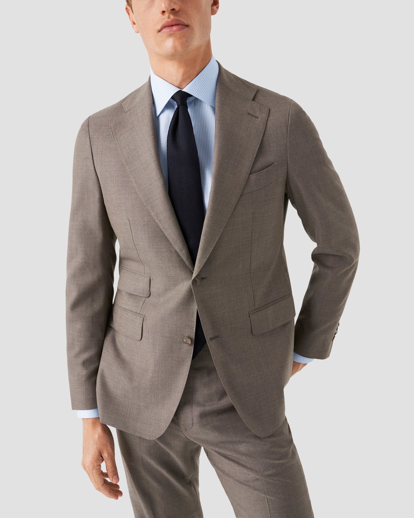 Eton - light blue fine twill