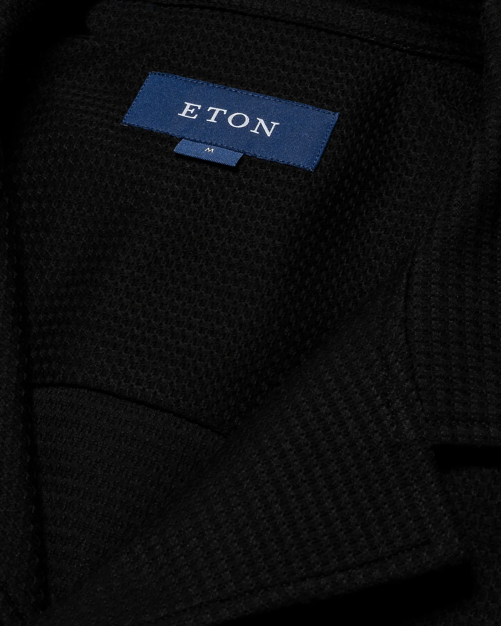 Eton - black jaquard jersey resort