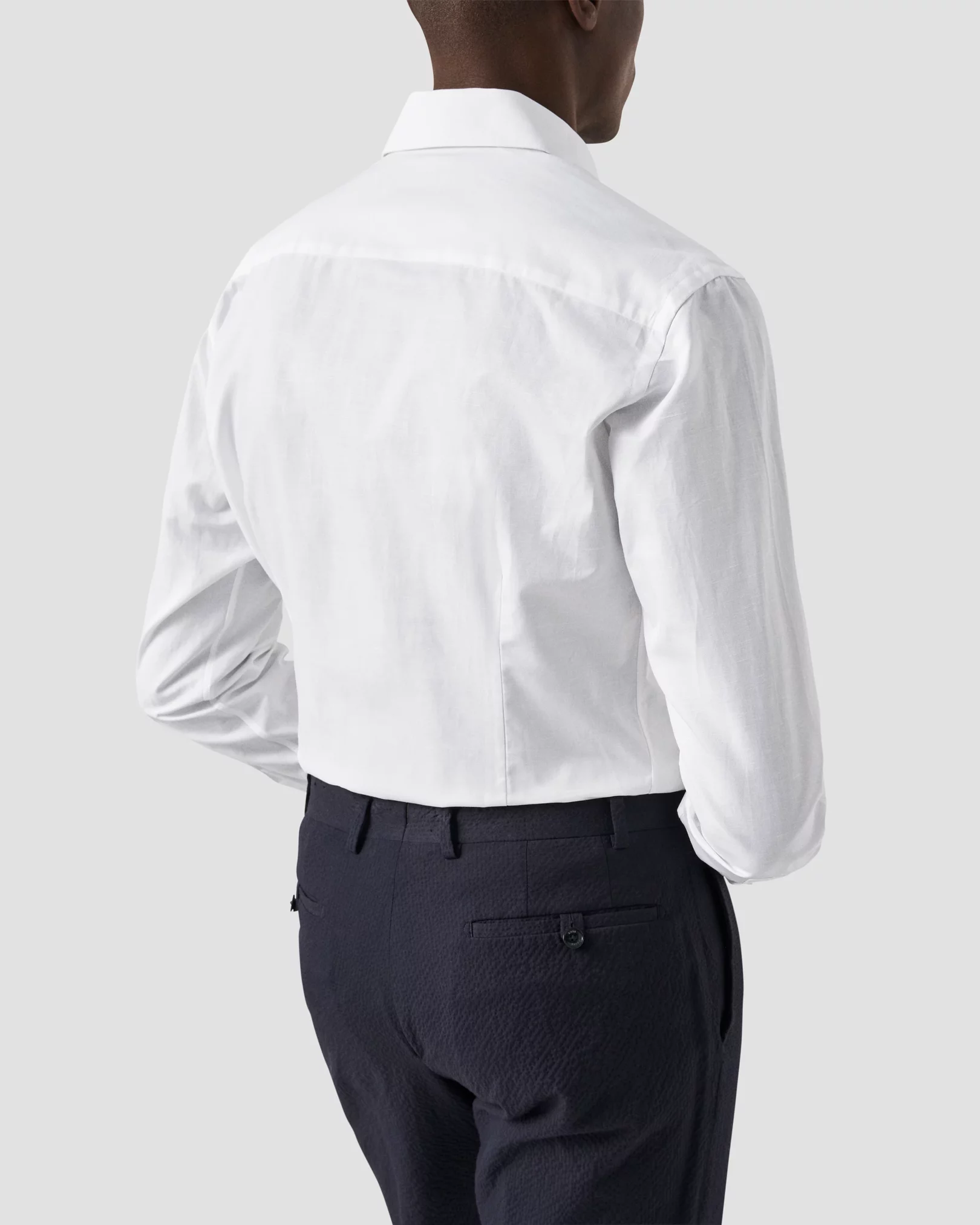 Eton - solid cotton linen shirt
