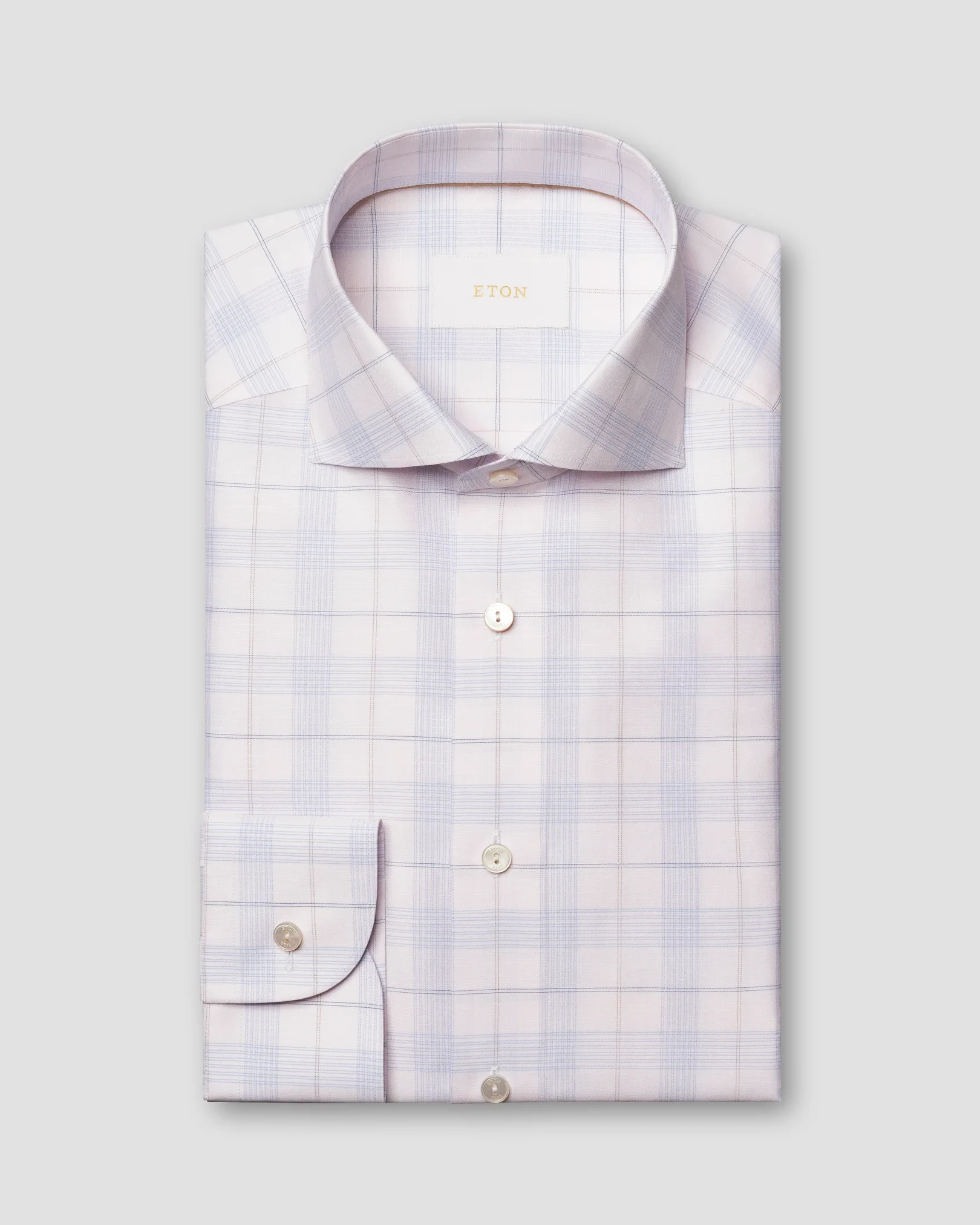 Eton - Check Cotton Linen Shirt