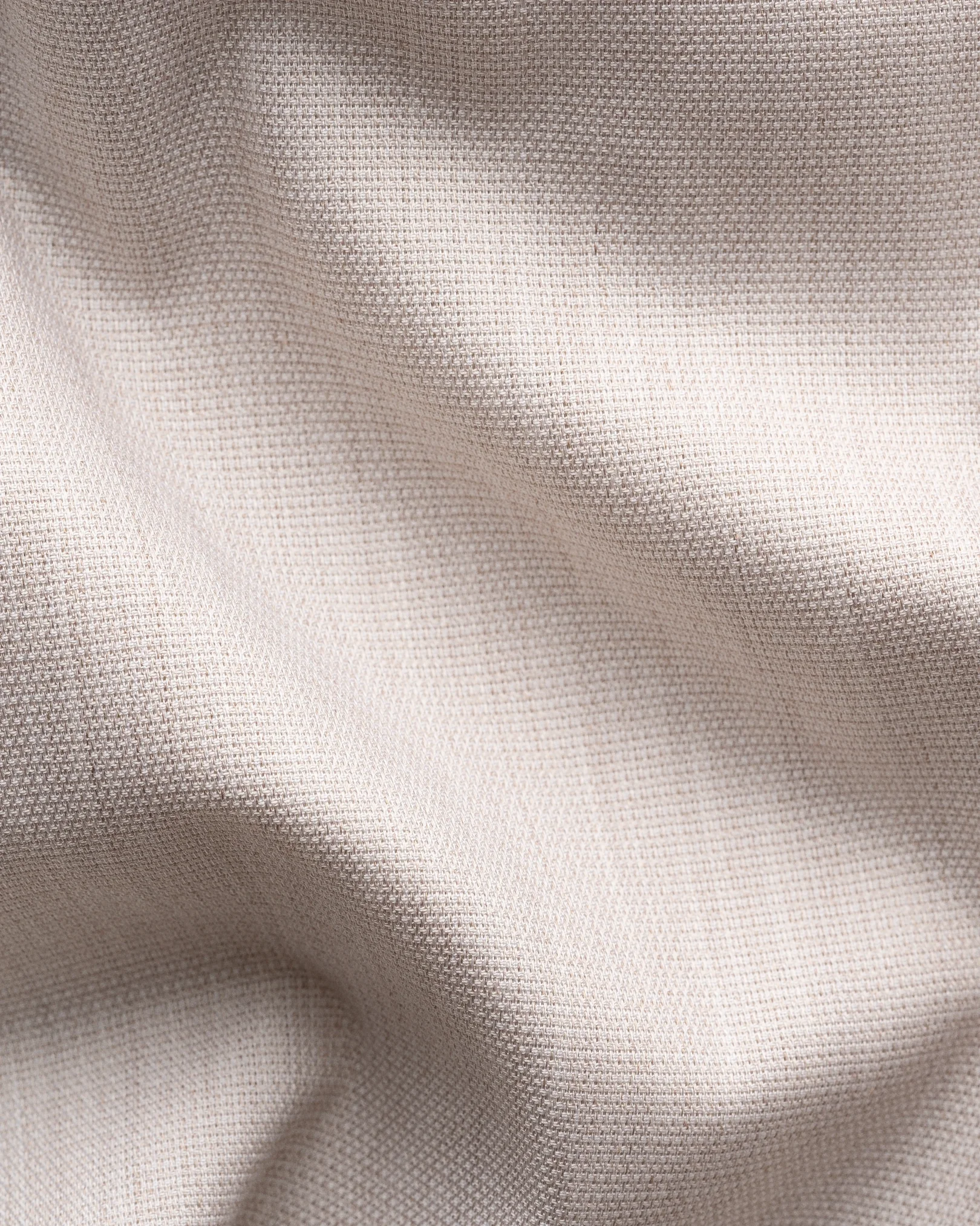 Eton - beige solid twill shirt