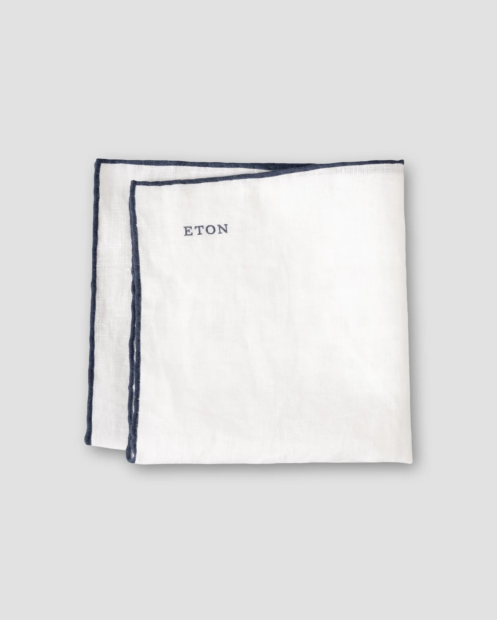 Eton - navy linen pocket square
